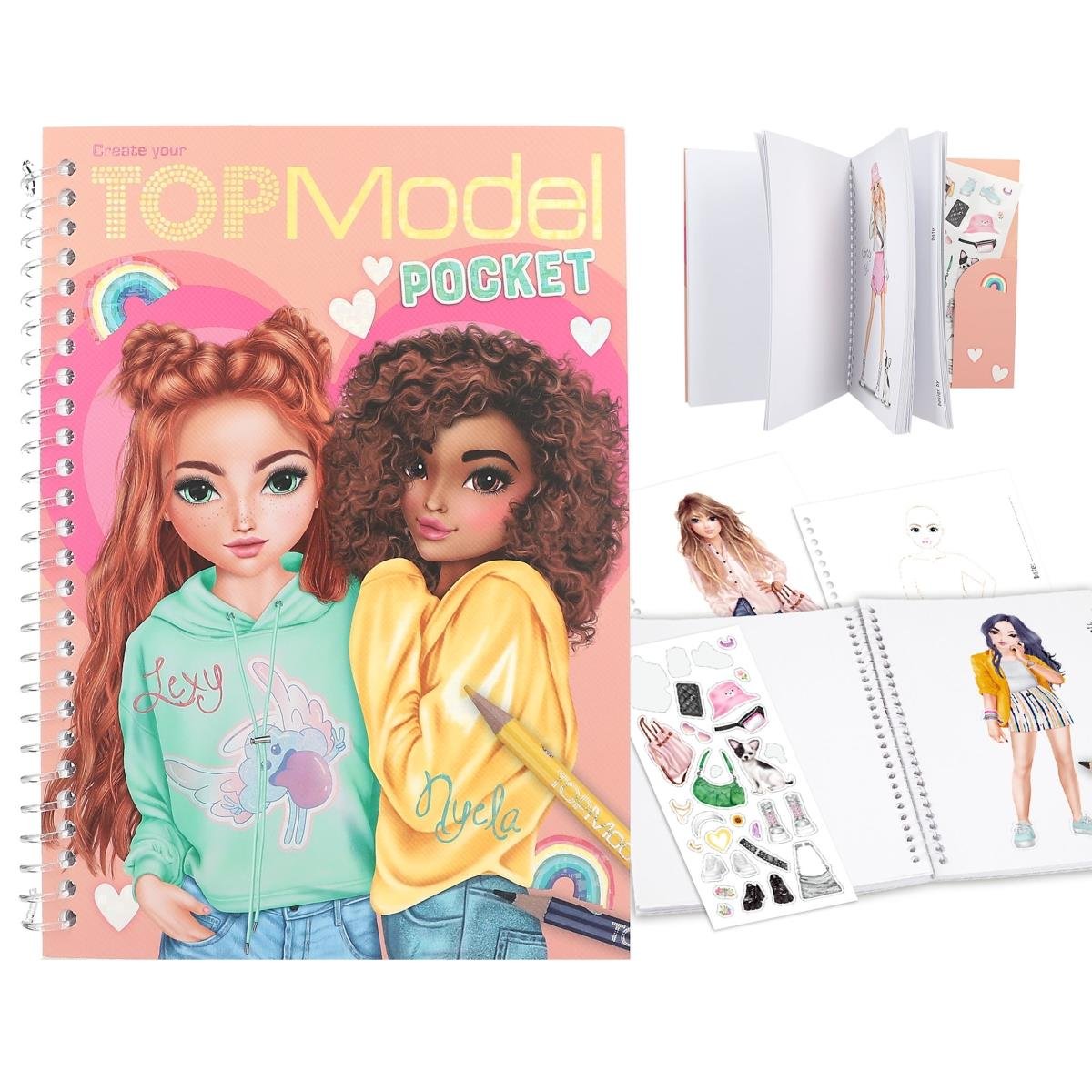 Top Model Cep Boy Boyama Kitabı