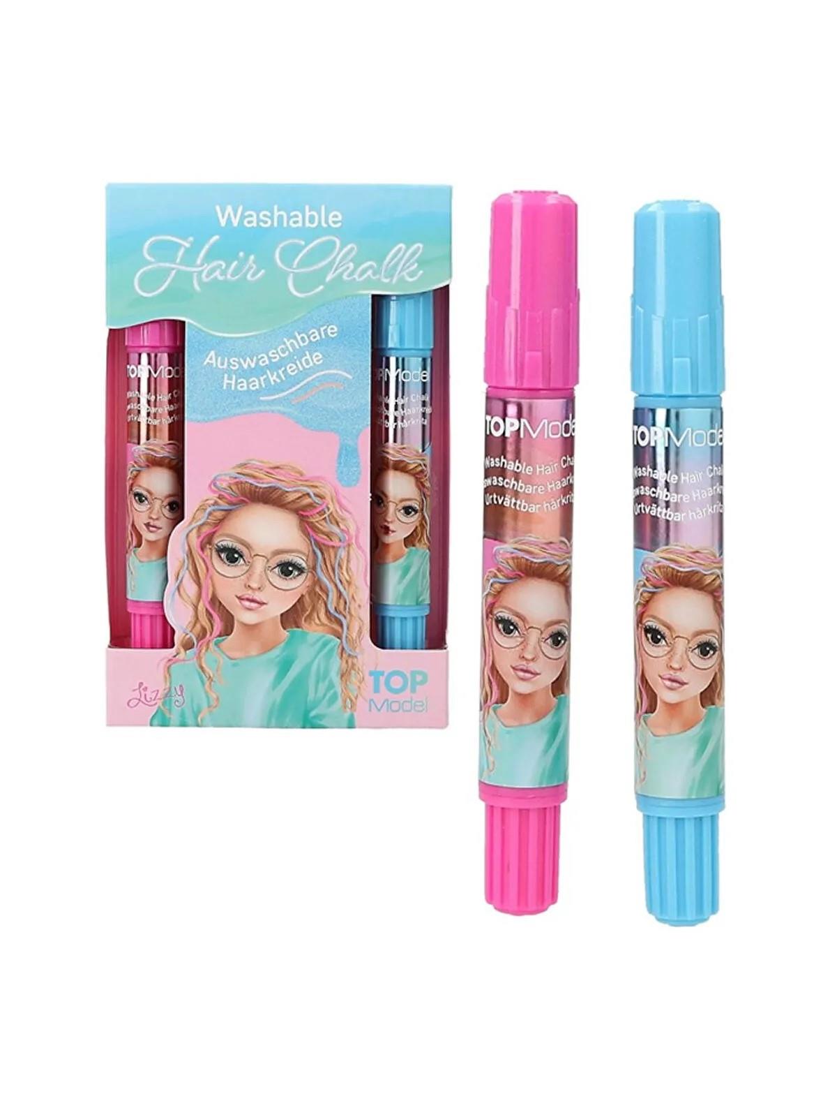 Top Model Kalem Saç Tebeşiri Mavi-Pembe