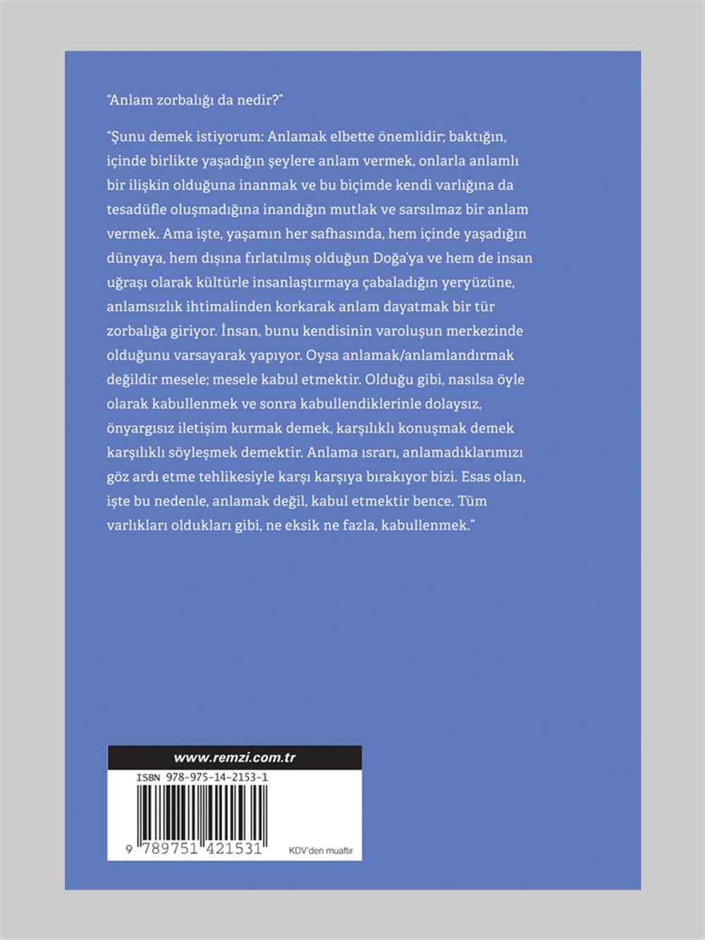 Yaşamanın İmkânsızlığı Üzerine Bir Diyalog