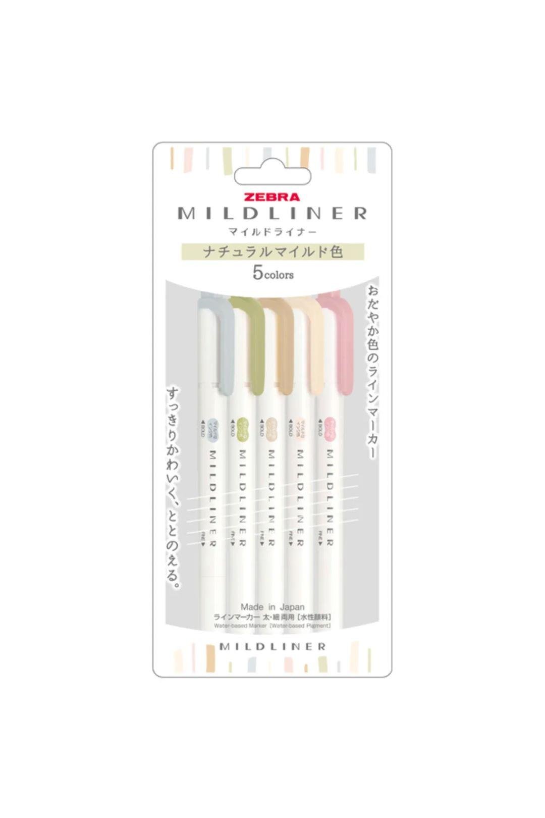 Zebra Mildliner 5C-Ntc-N Set