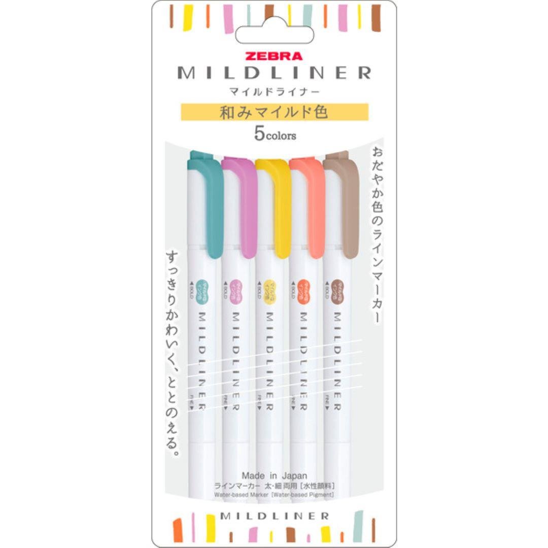Zebra Mildliner 5C-Rc-N Set