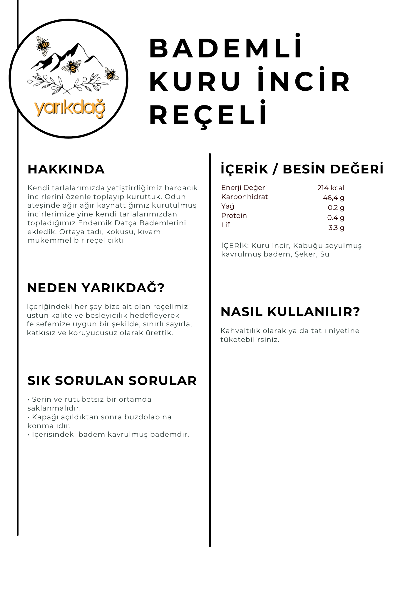 Bademli Kuru İncir Reçeli