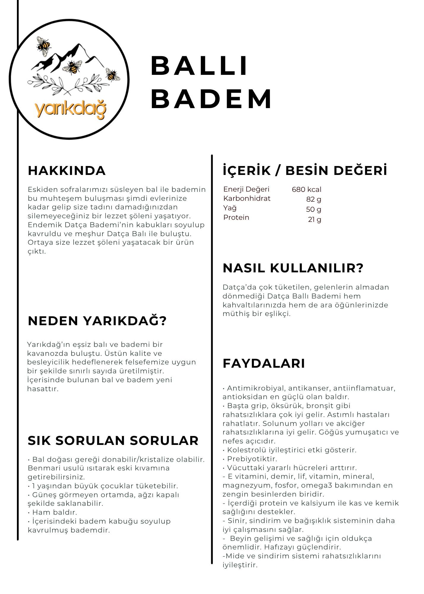Datça Ballı Bademi