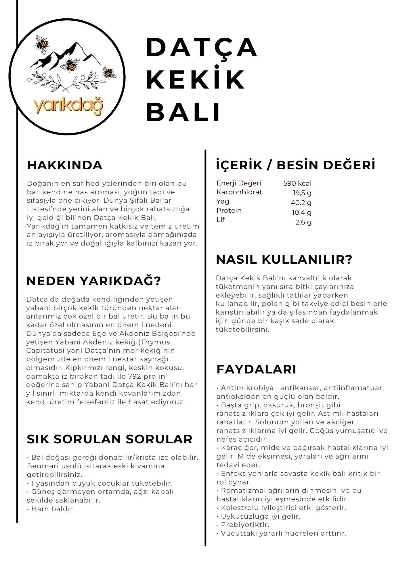 Datça Kekik Balı 250g
