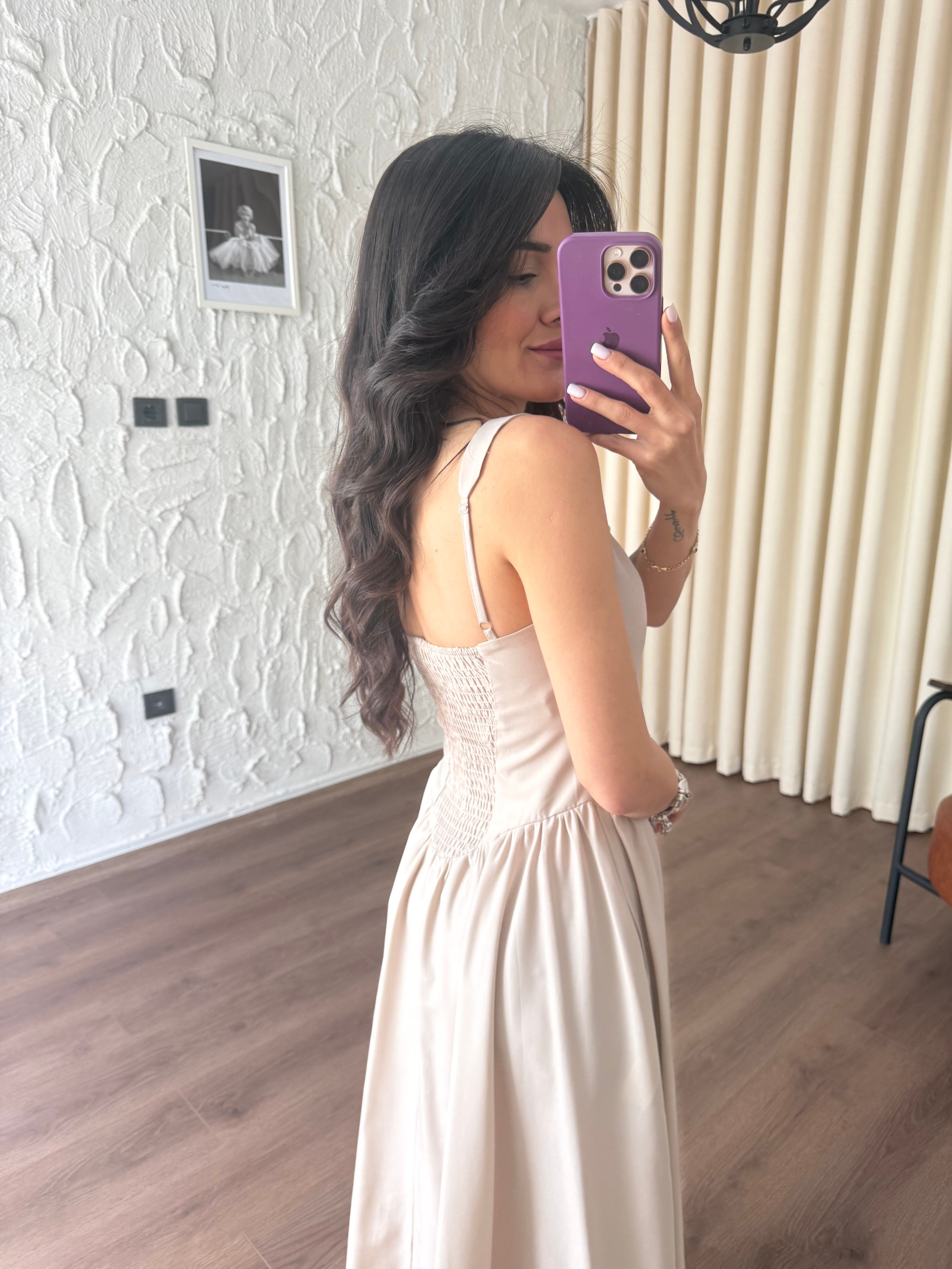 Askılı Korse Model Taş Elbise