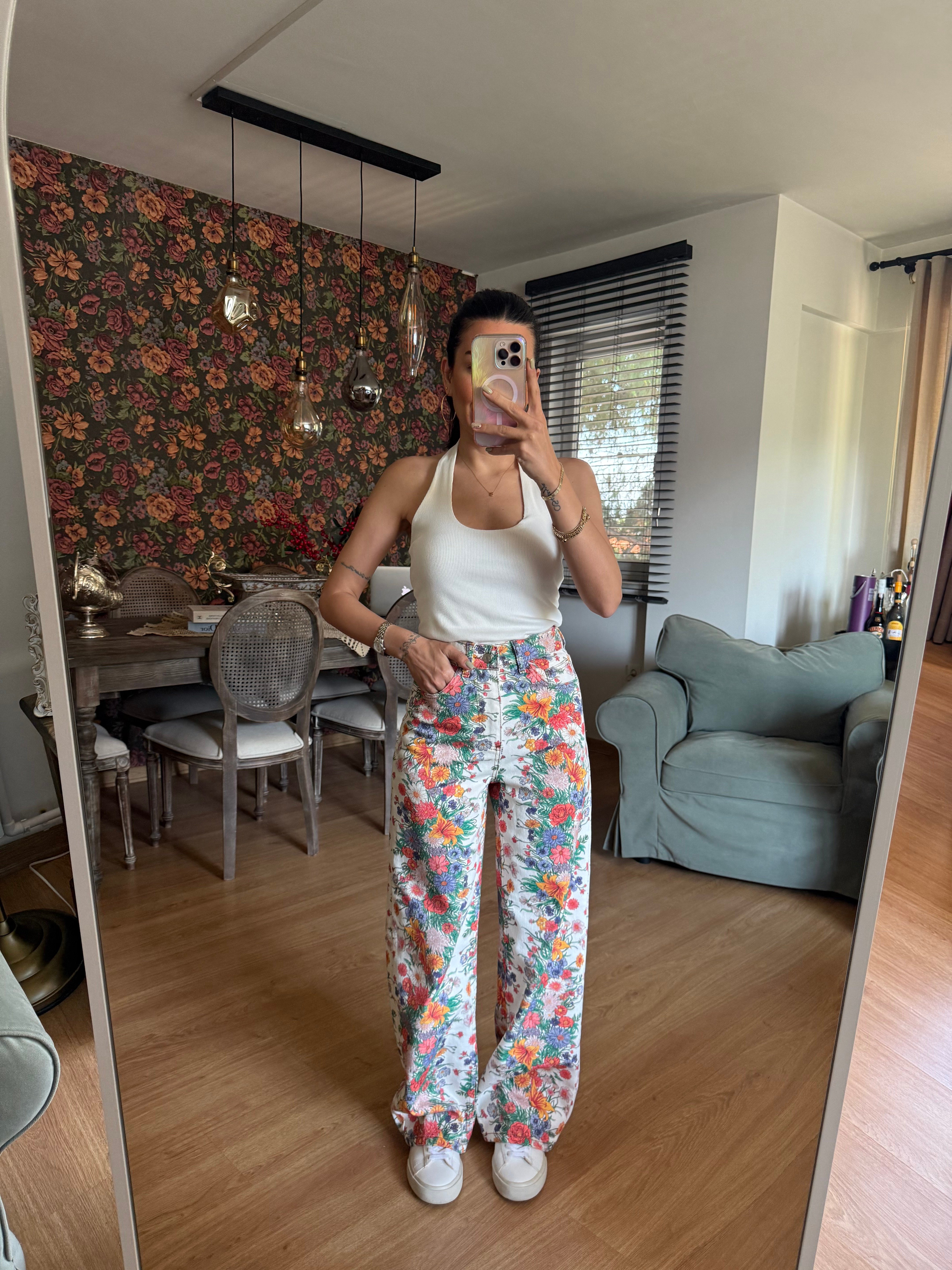 Botanical Desenli Jean