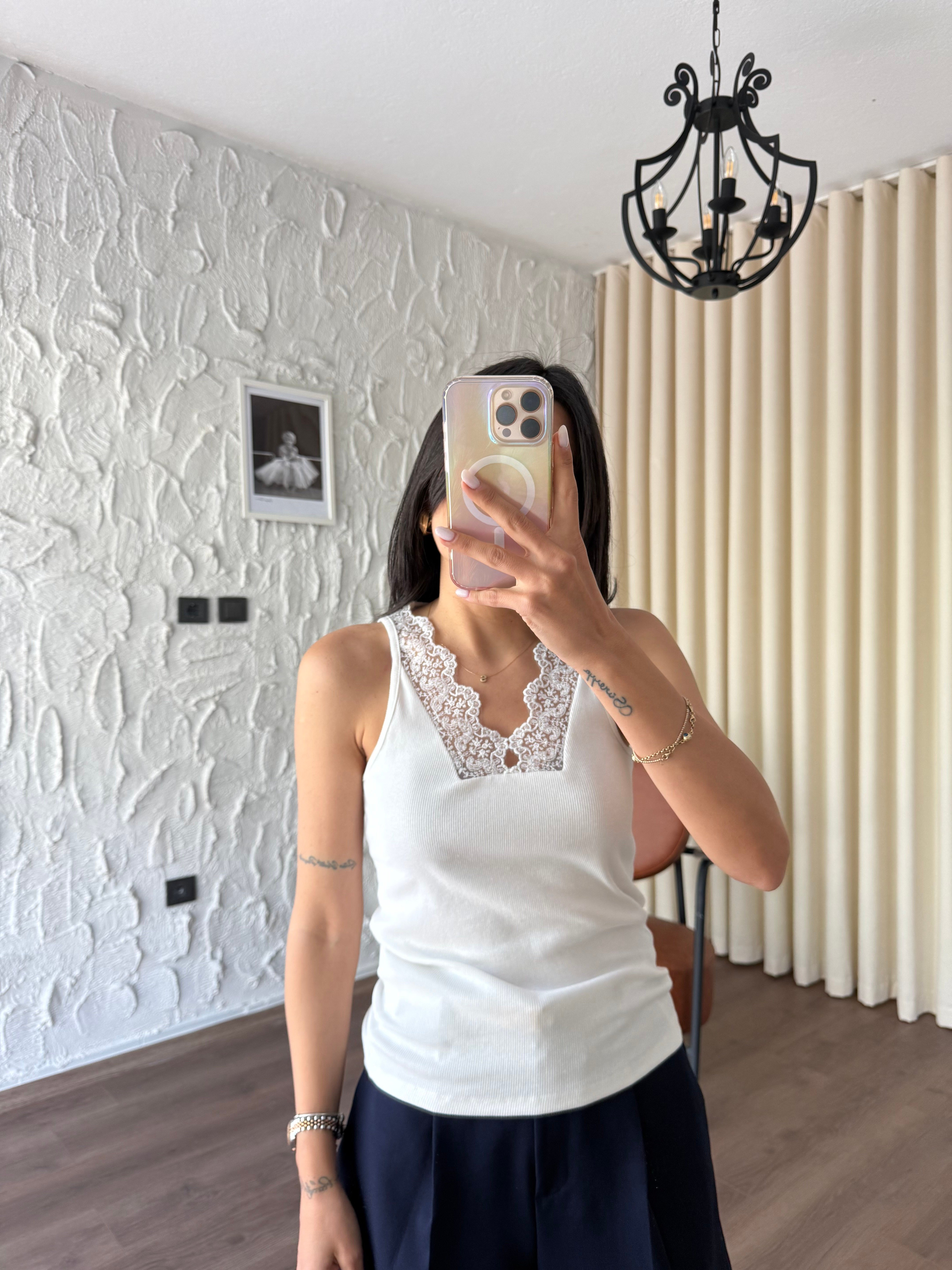 Dantel Fitilli Ekru Atlet