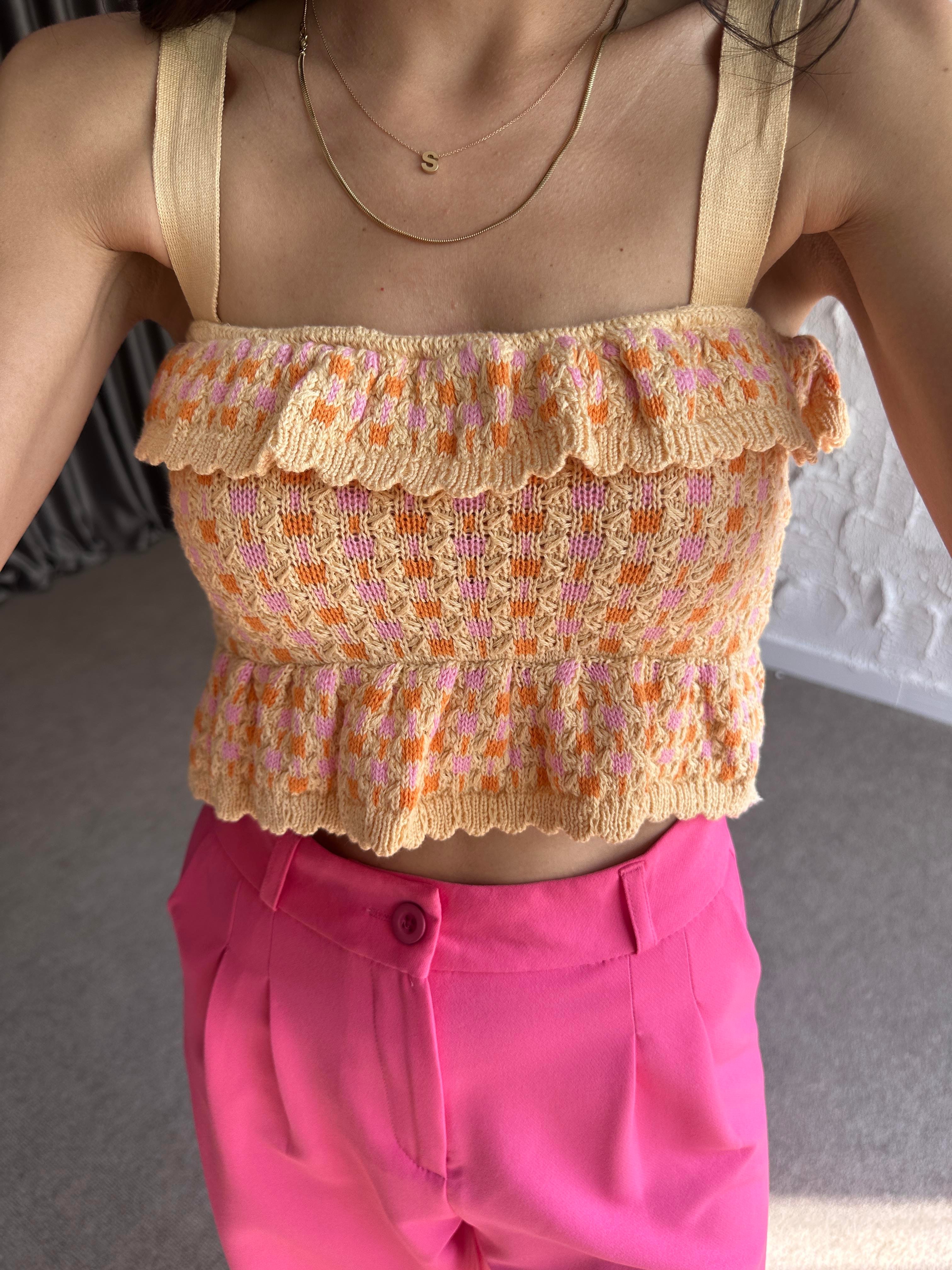 Fırfırlı Triko Bluz 