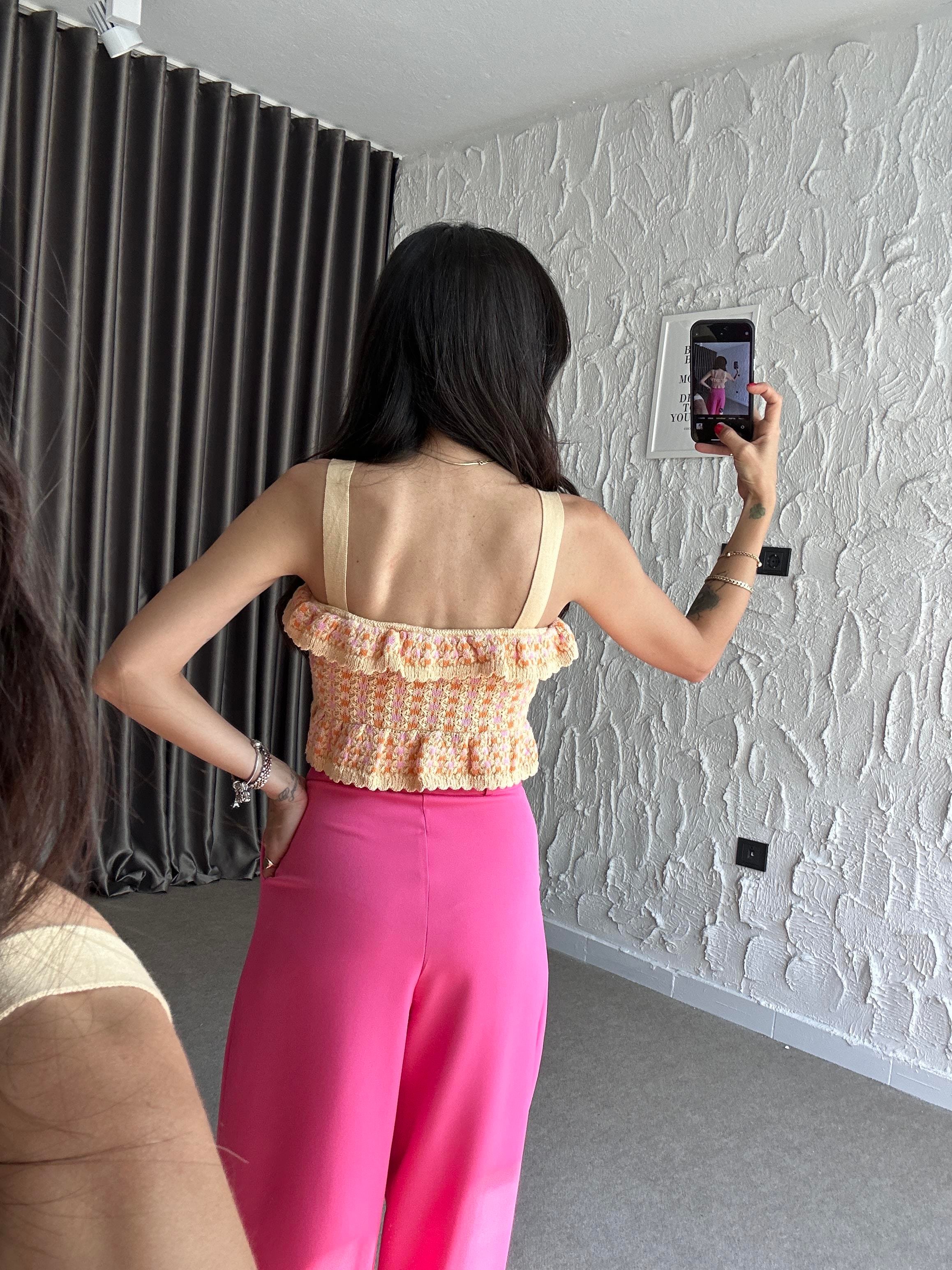 Fırfırlı Triko Bluz 