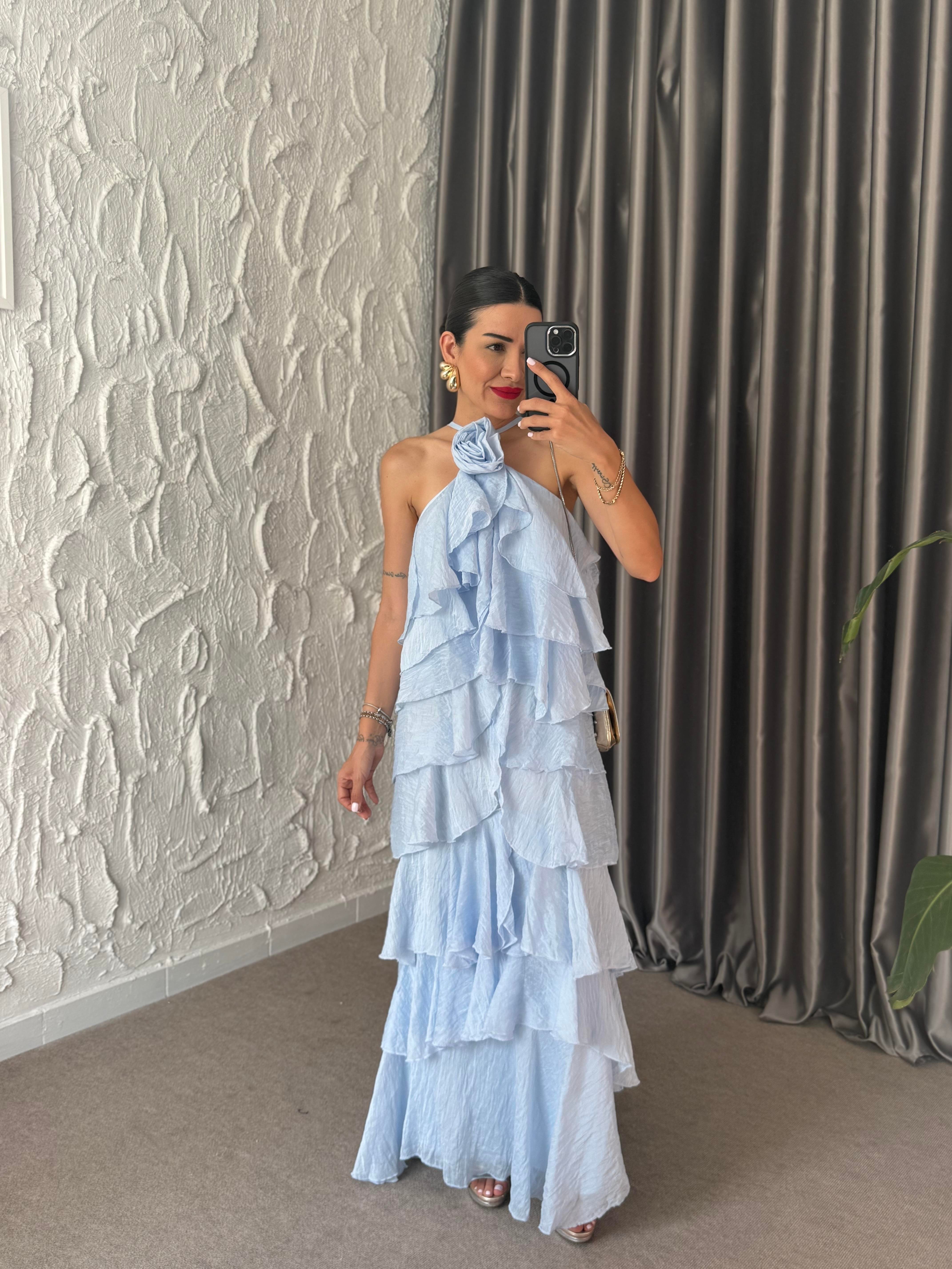 Freya Kat Kat Elbise - Mavi 