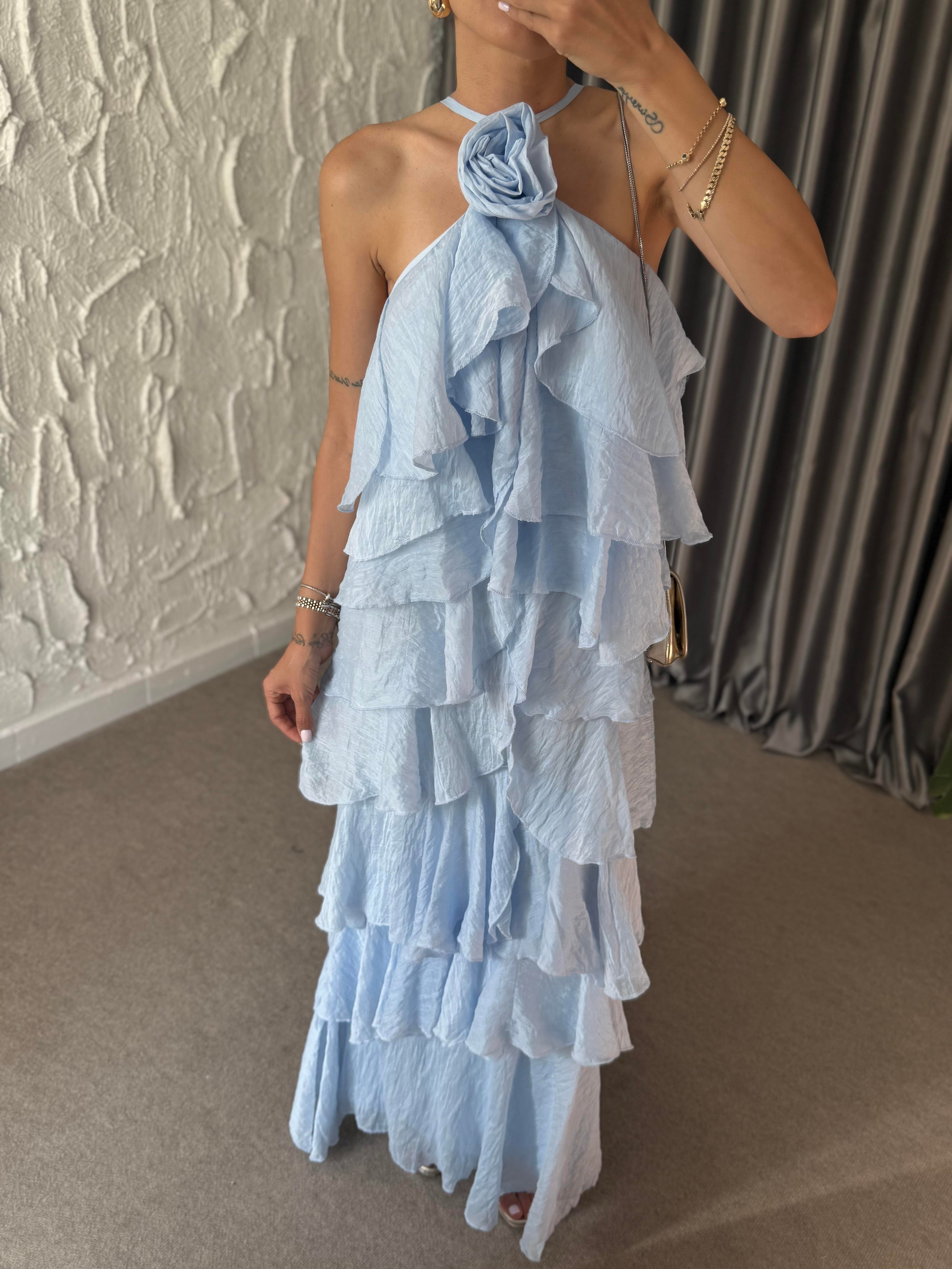 Freya Kat Kat Elbise - Mavi 