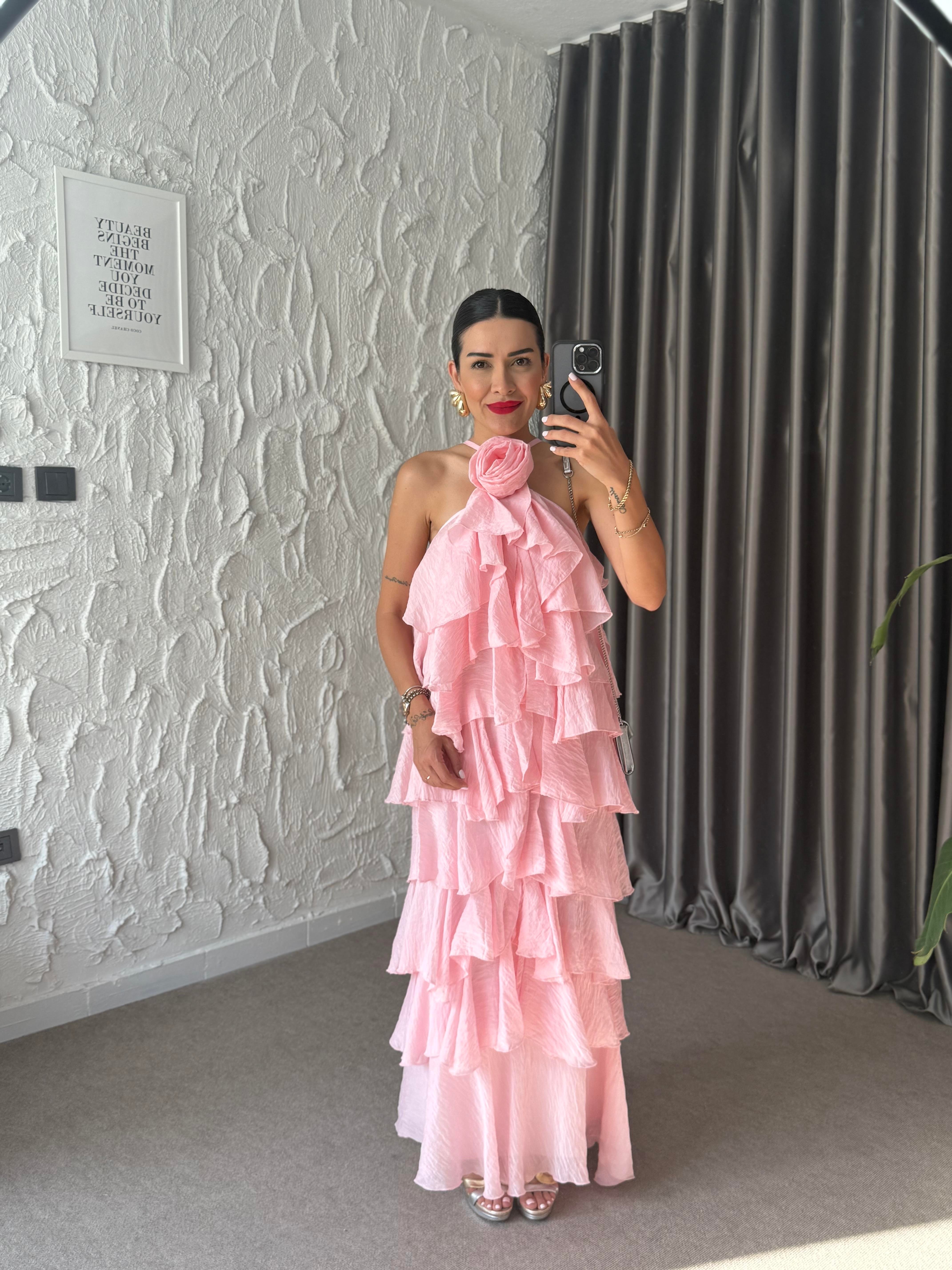 Freya Kat Kat Elbise - Pembe