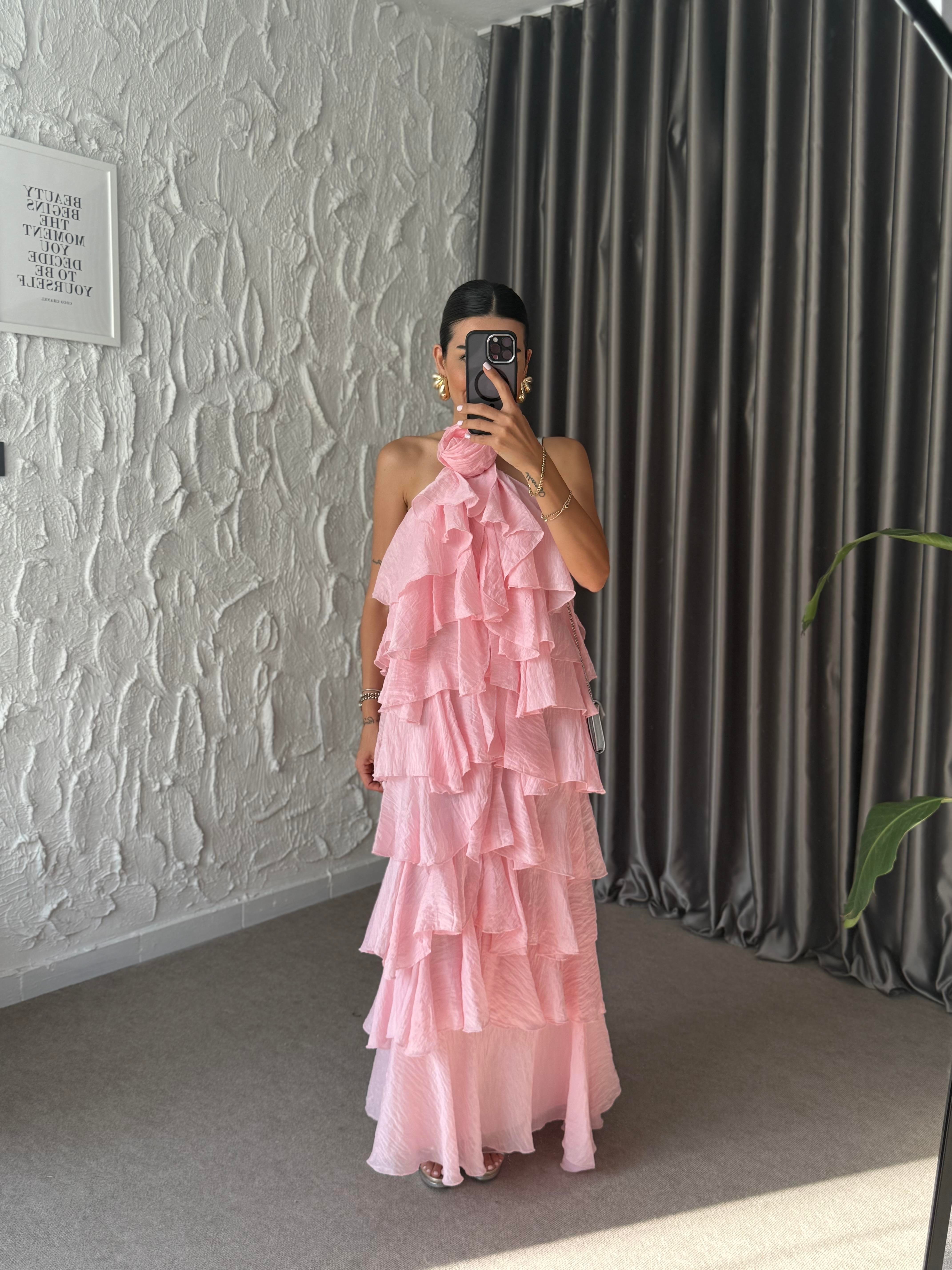 Freya Kat Kat Elbise - Pembe