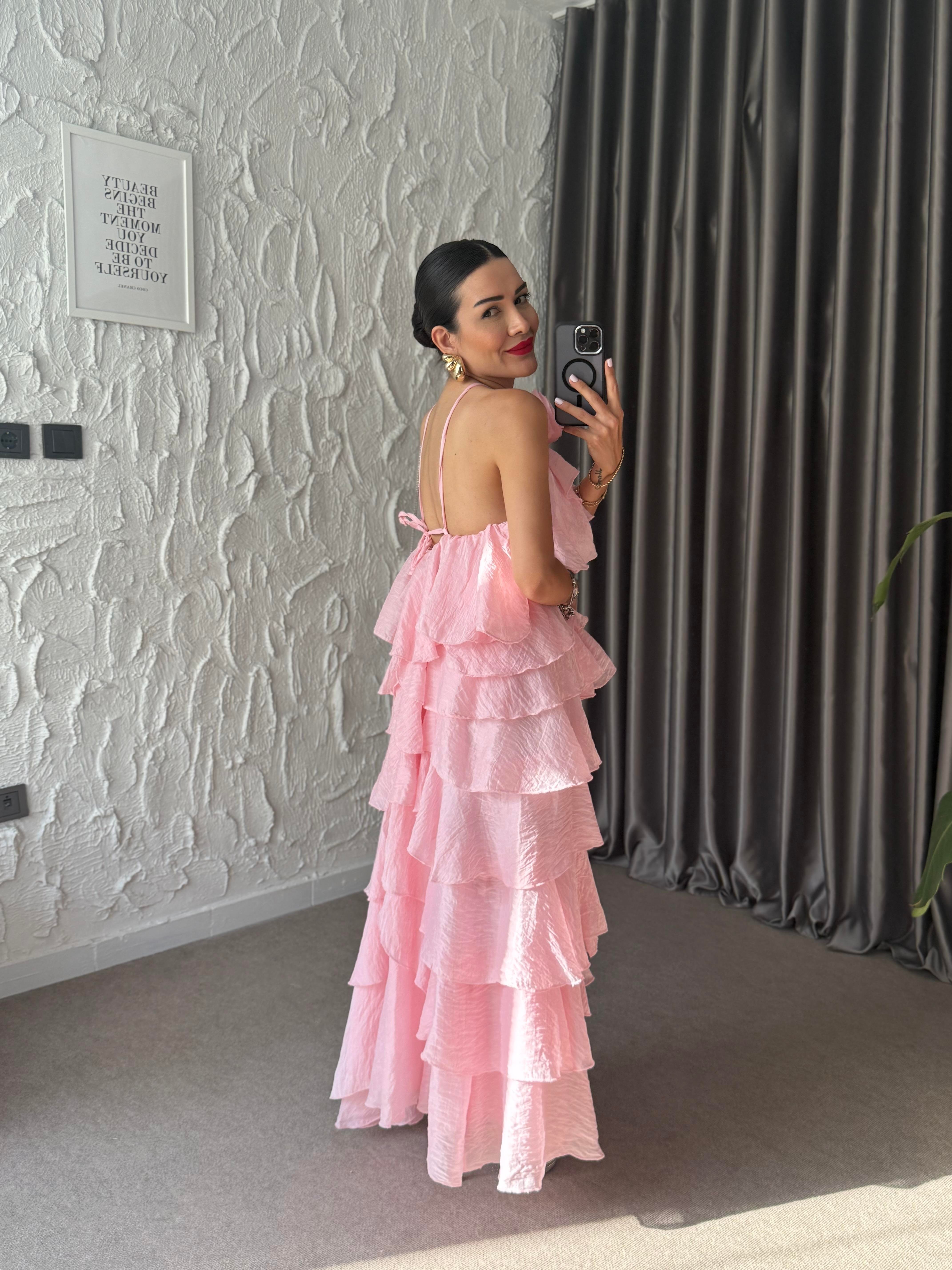 Freya Kat Kat Elbise - Pembe