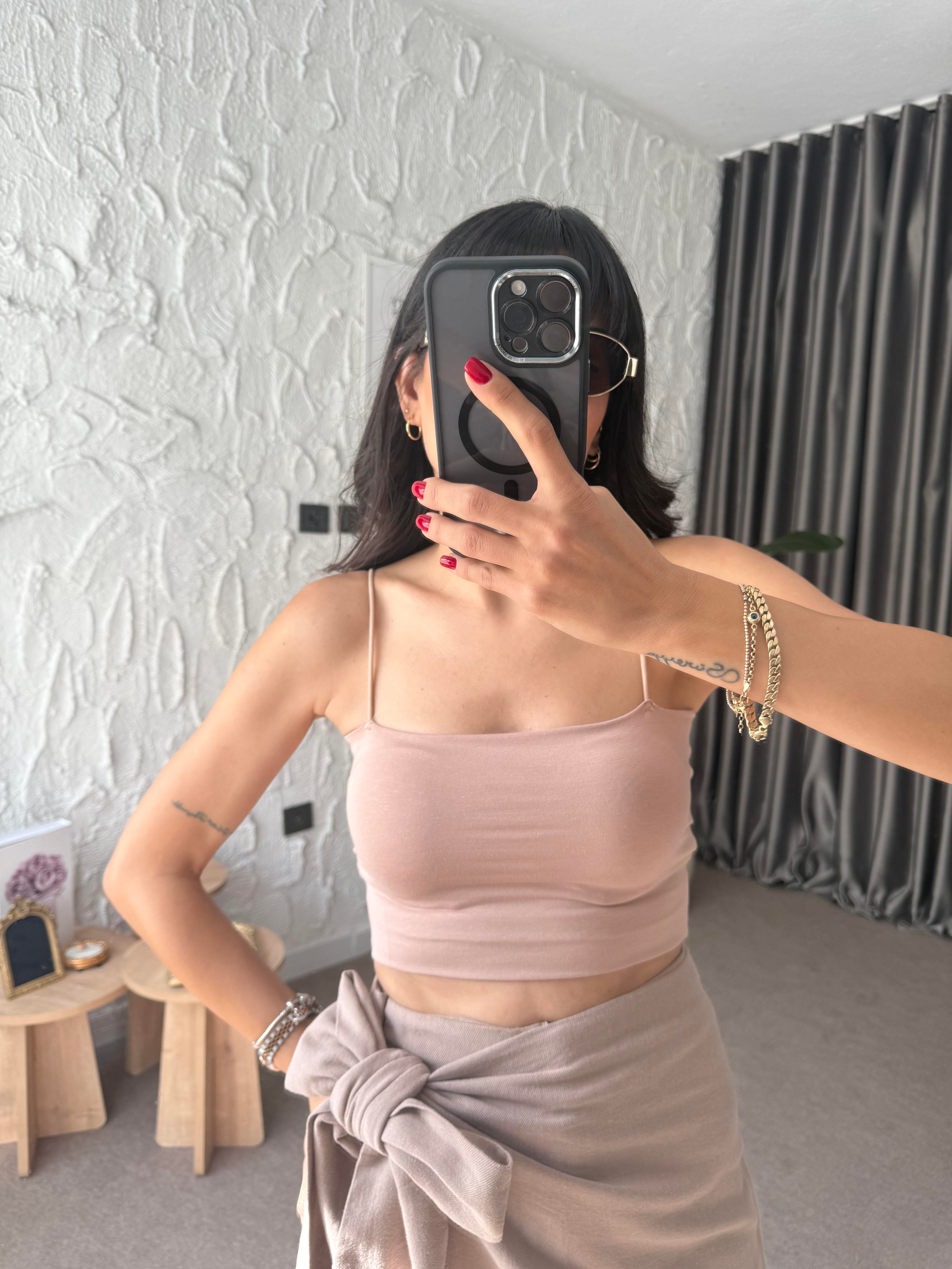 İnce Askılı Atlet - Bej 