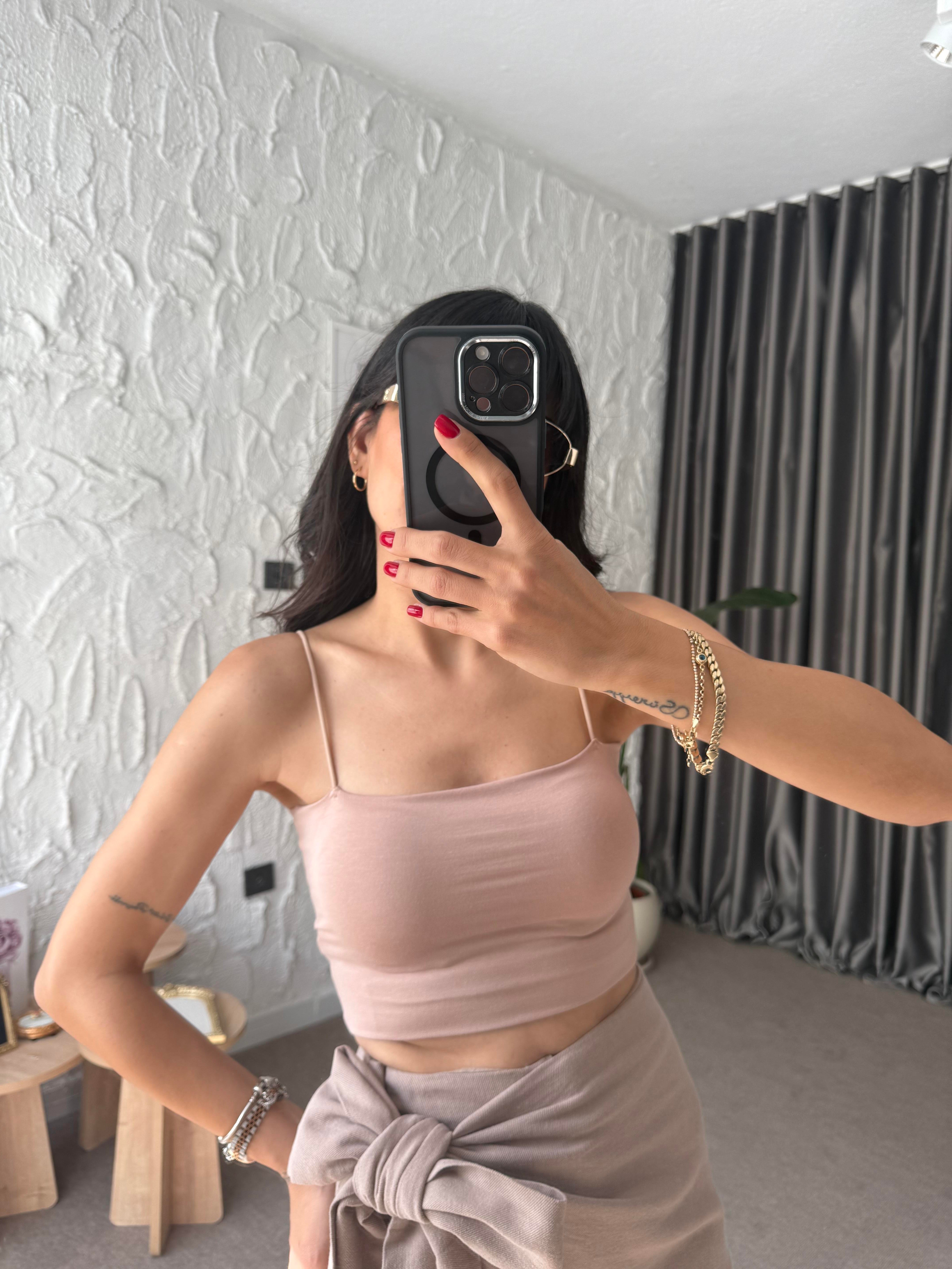 İnce Askılı Atlet - Bej 