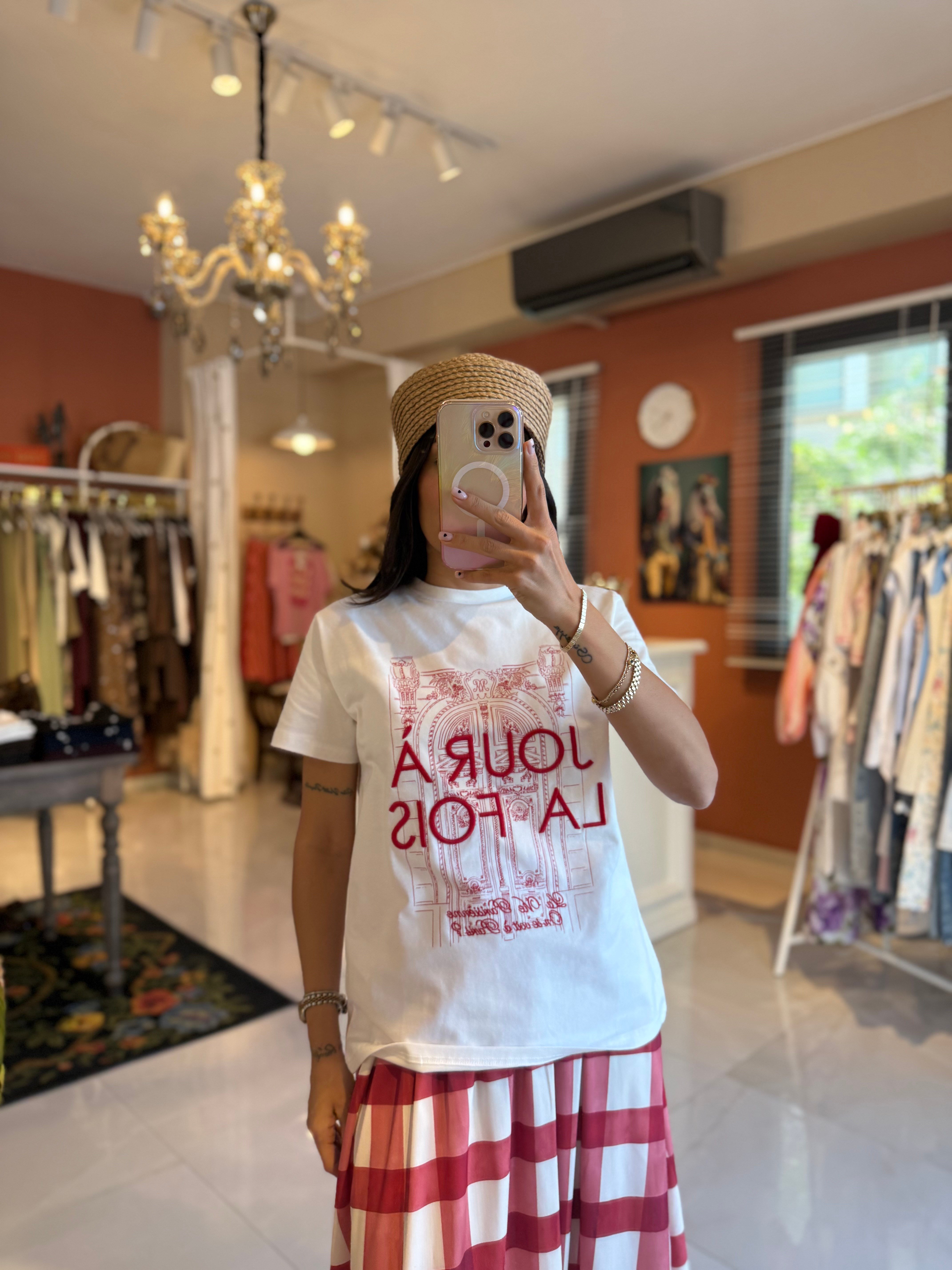 Jour A La Fois Nakışlı Tshirt 