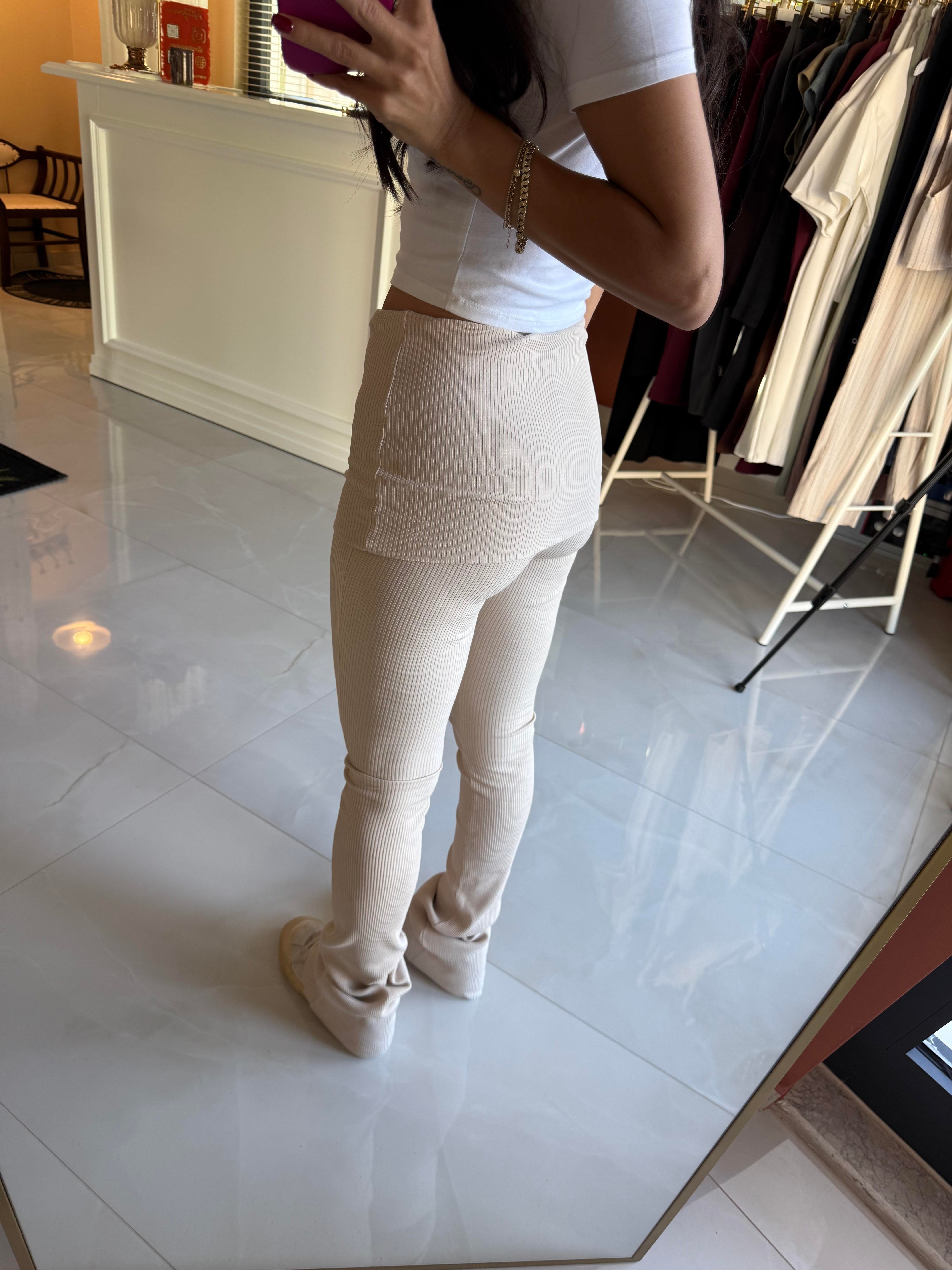 Krem Tayt Pantolon