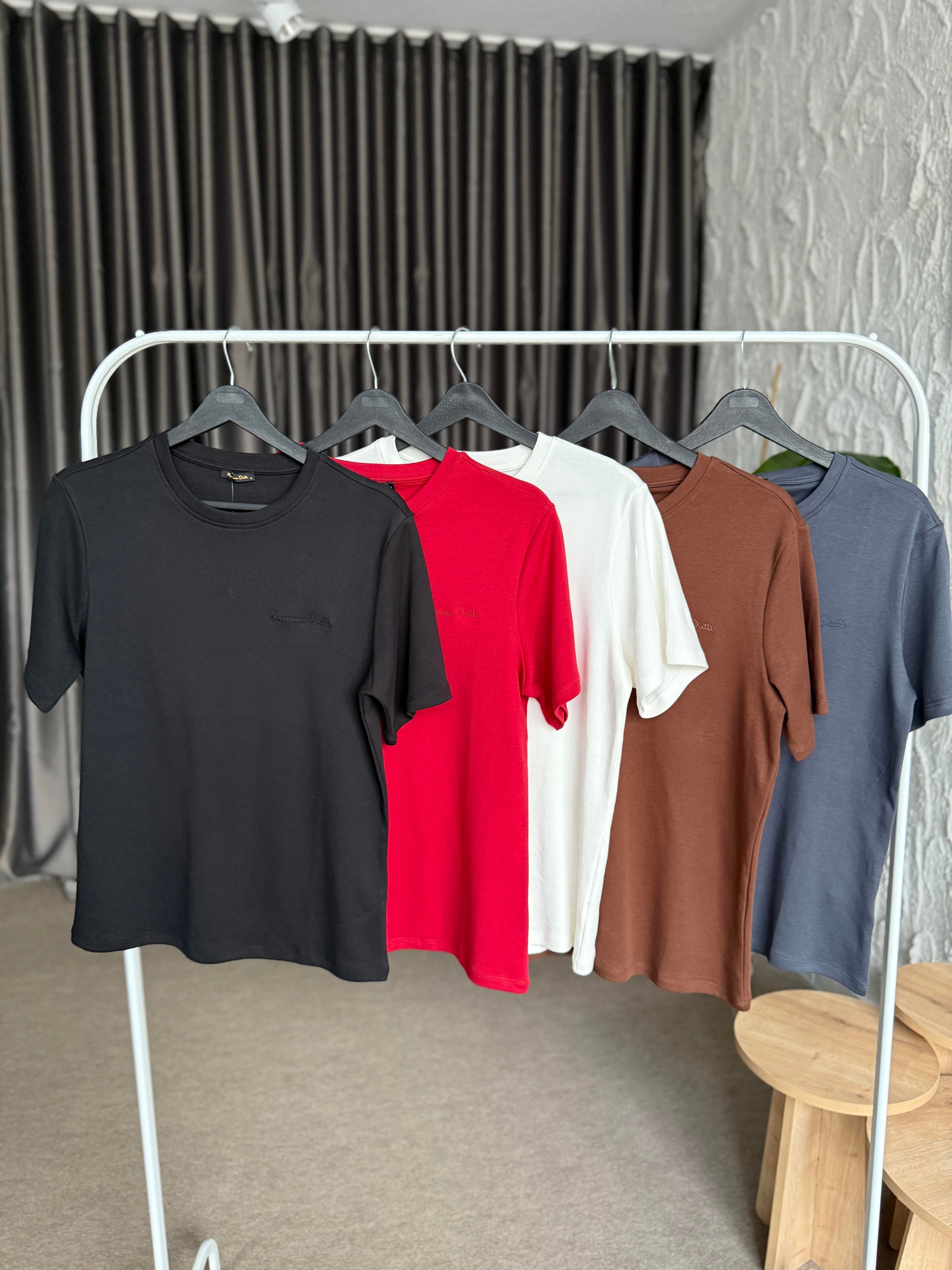 Logo İşlemeli Antrasit Basic Tshirt