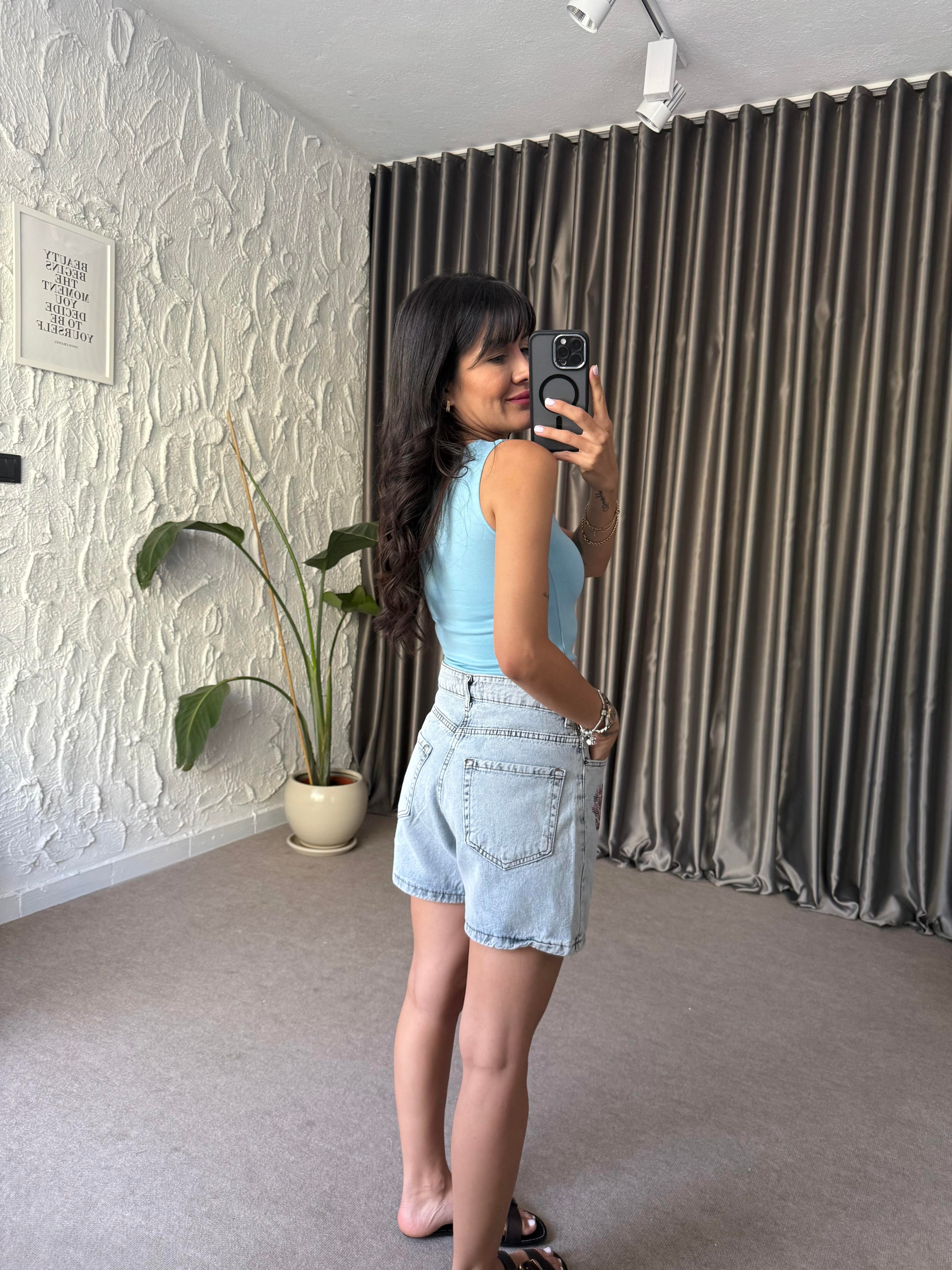 Mavi Kolsuz Basic Bluz