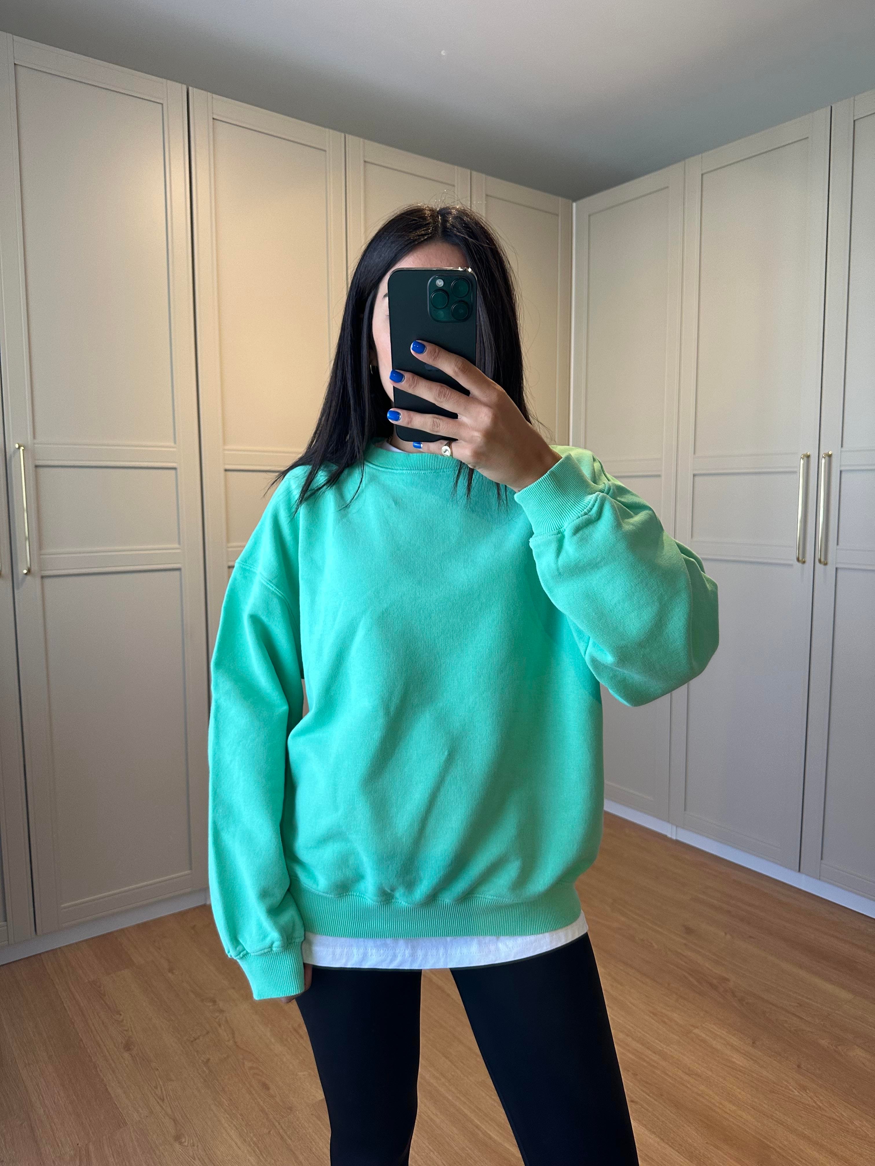 Mint Yeşili Sweatshirt