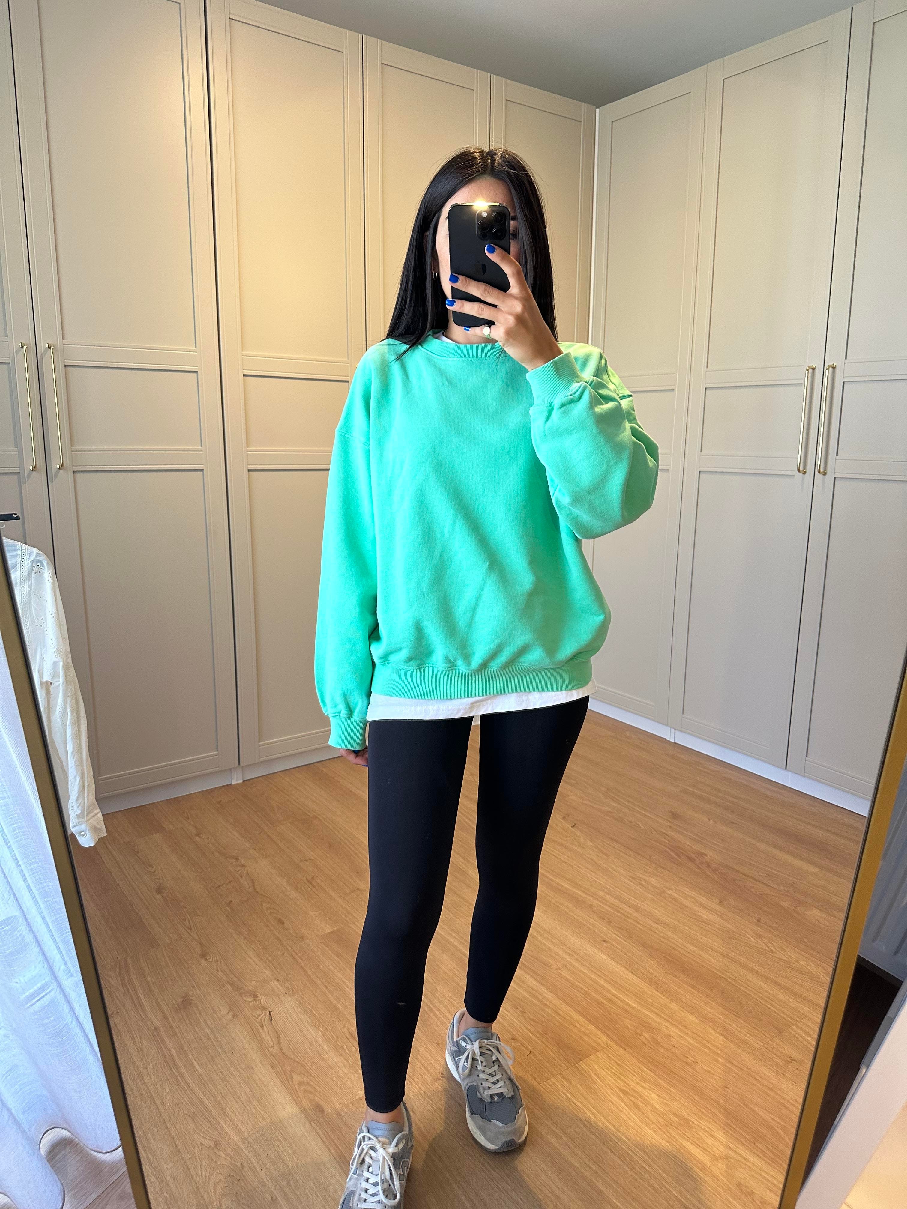 Mint Yeşili Sweatshirt