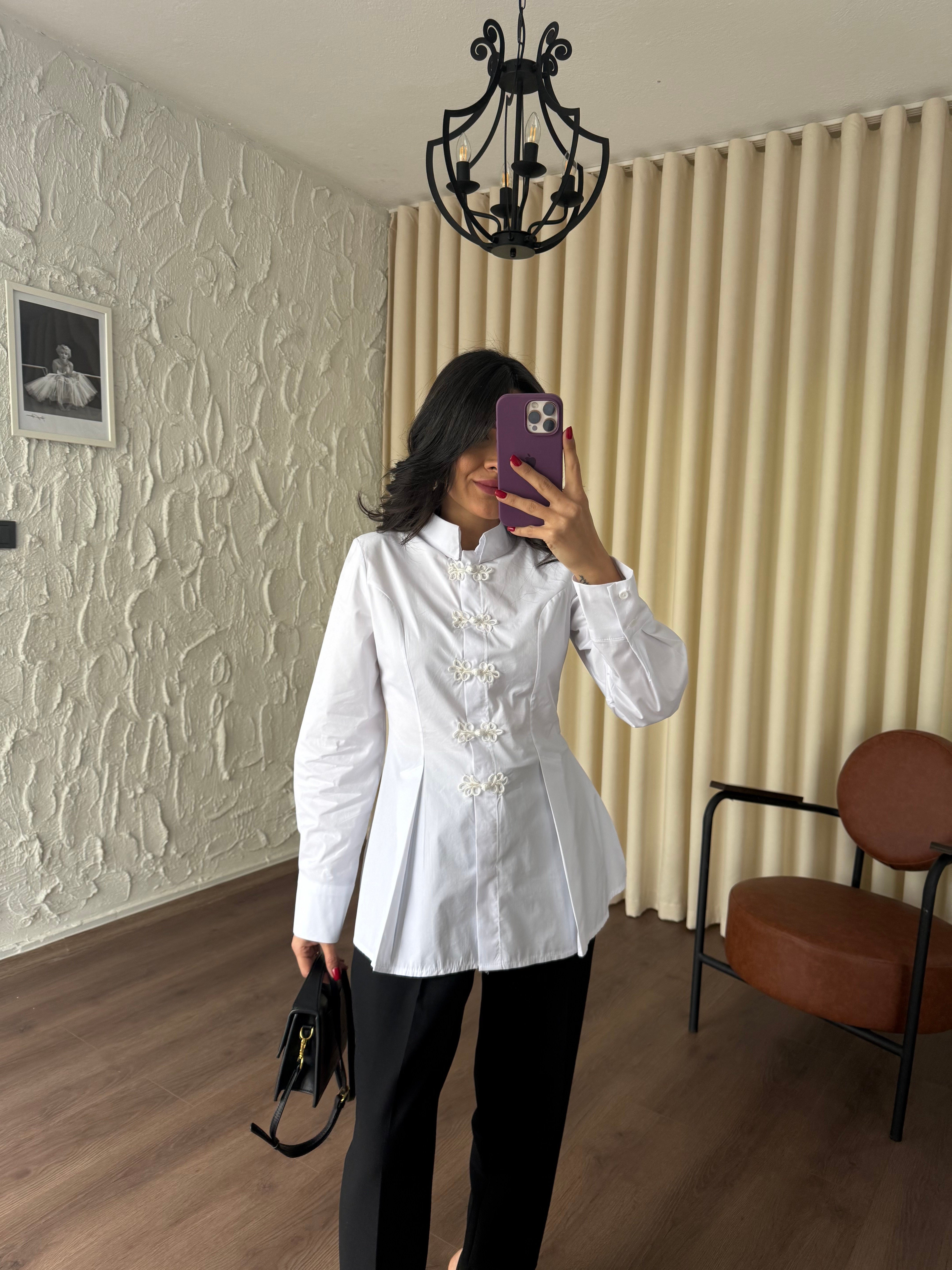 Napolyon Beyaz Gömlek