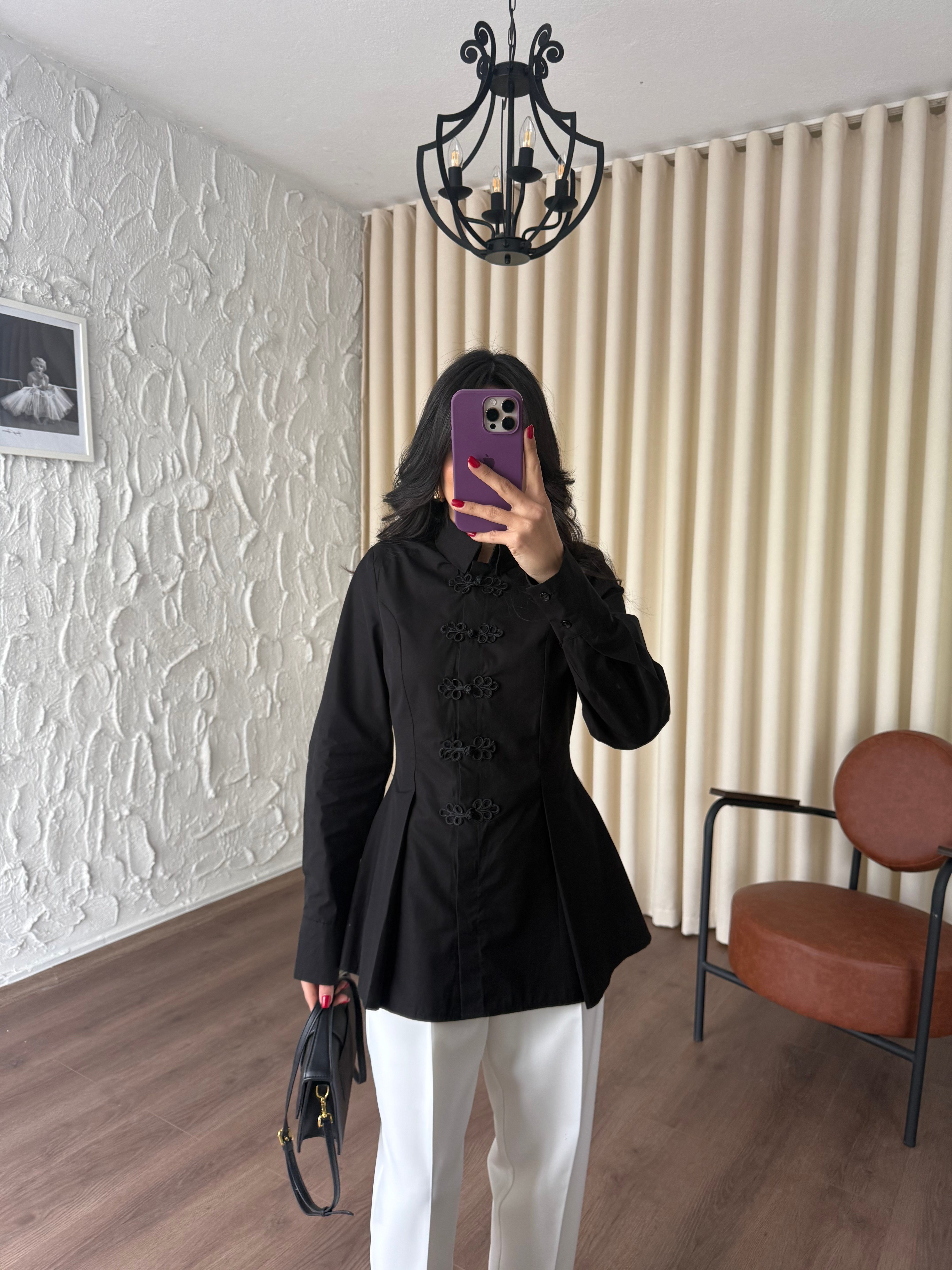 Napolyon Siyah Gömlek