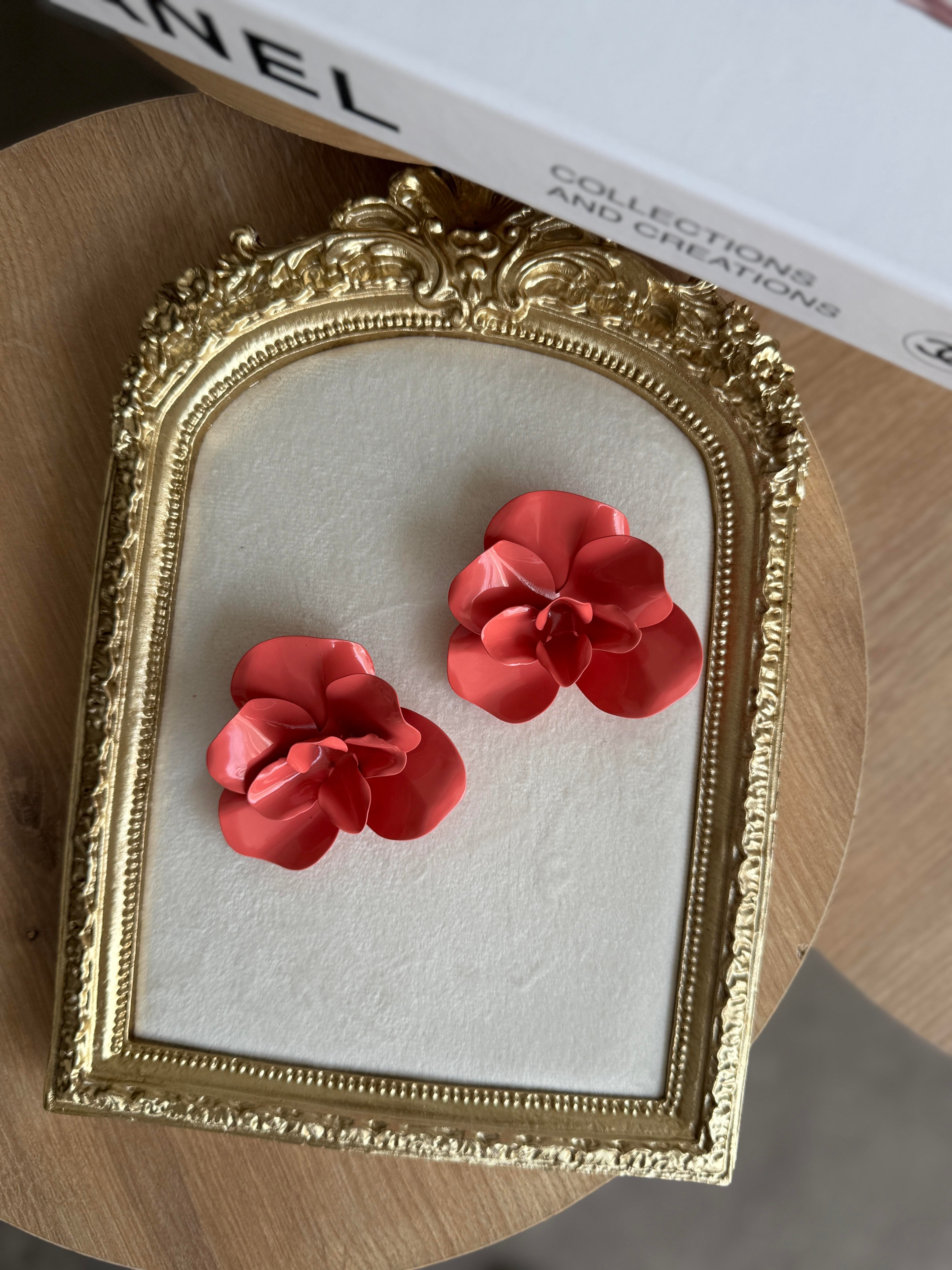 Nar Çiçeği Marka Model Çiçek Küpe