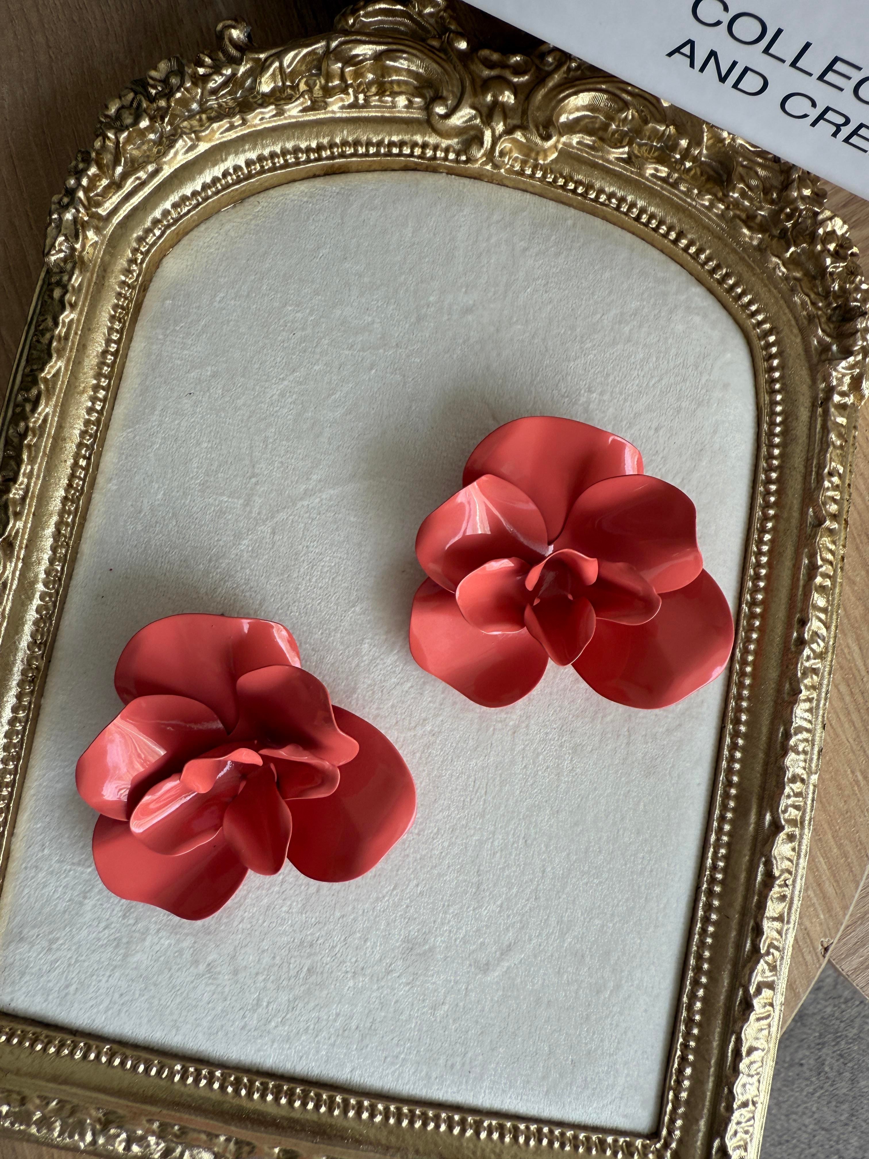 Nar Çiçeği Marka Model Çiçek Küpe