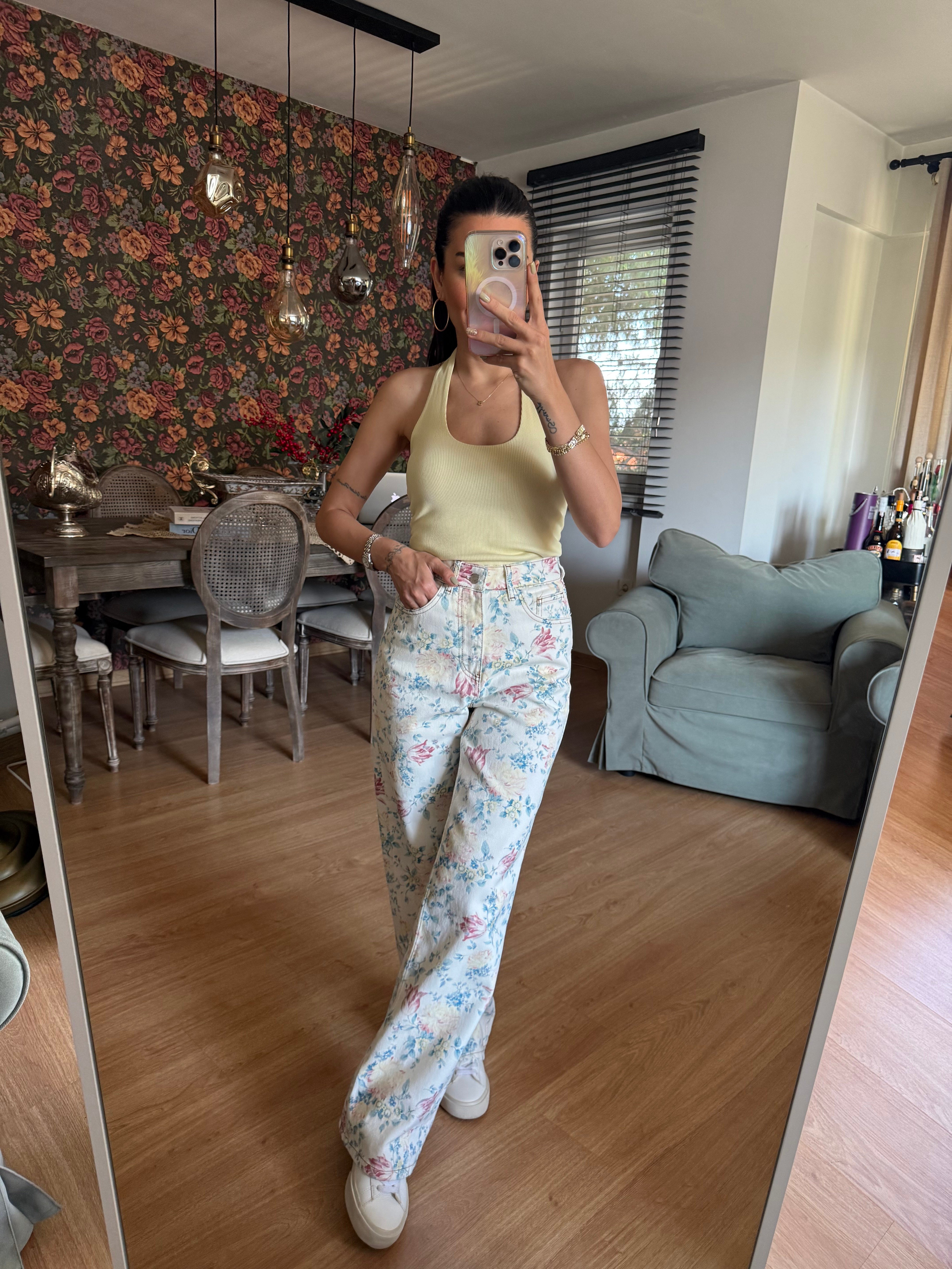 Pastel Bloom Krem Jean