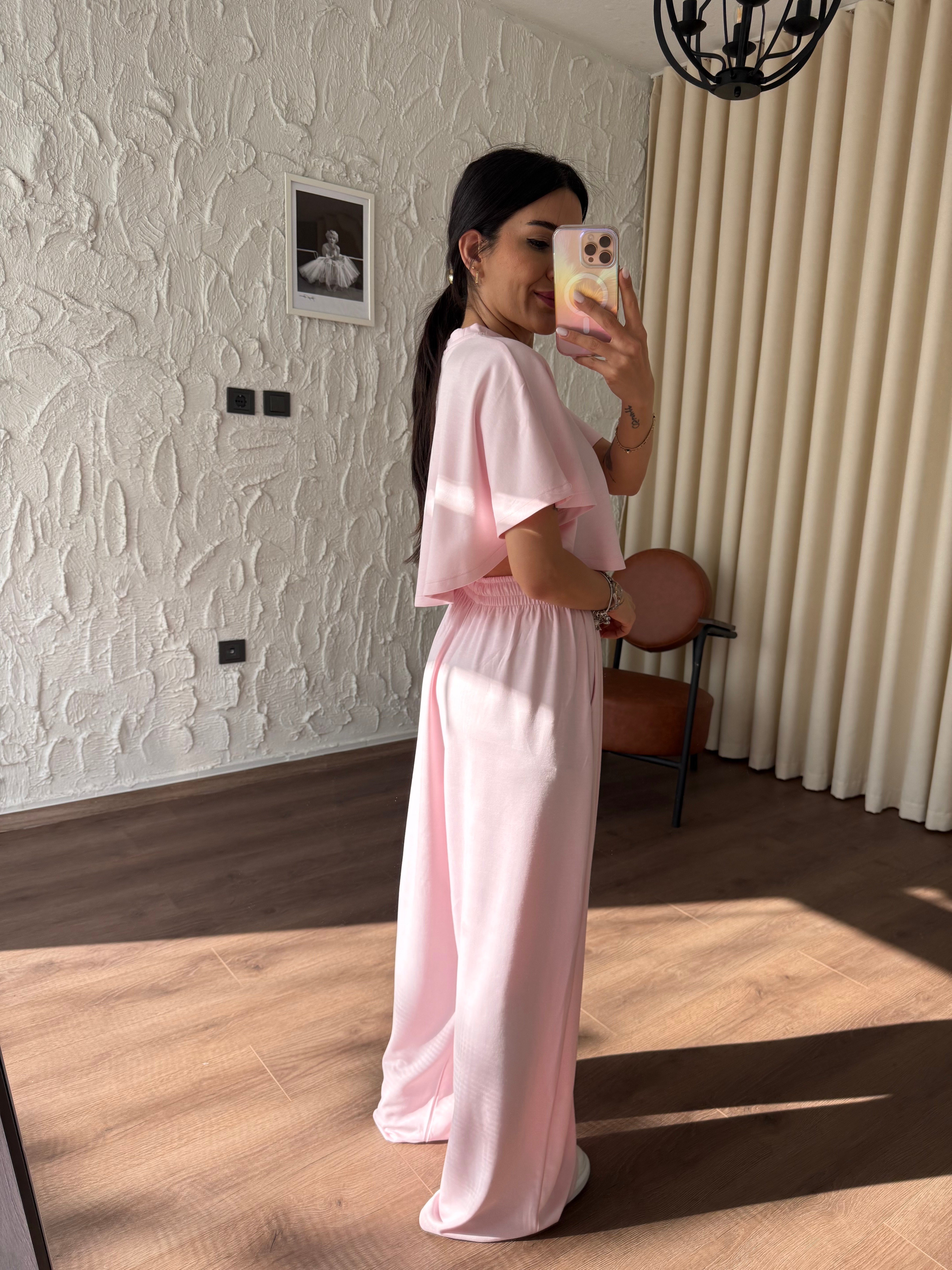 Pelerin Model Pembe Modal Takım
