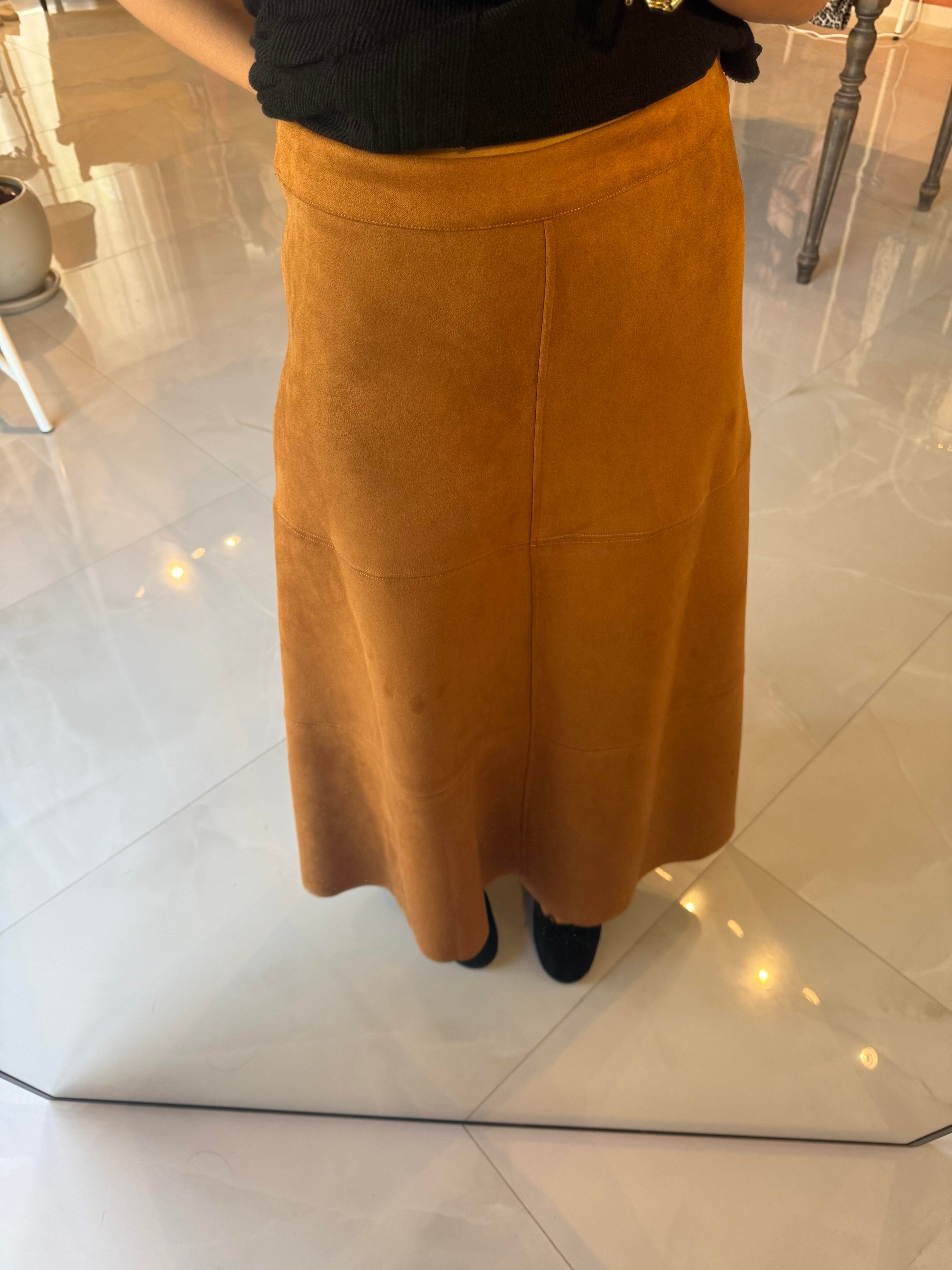 Taba Süet Çan Etek