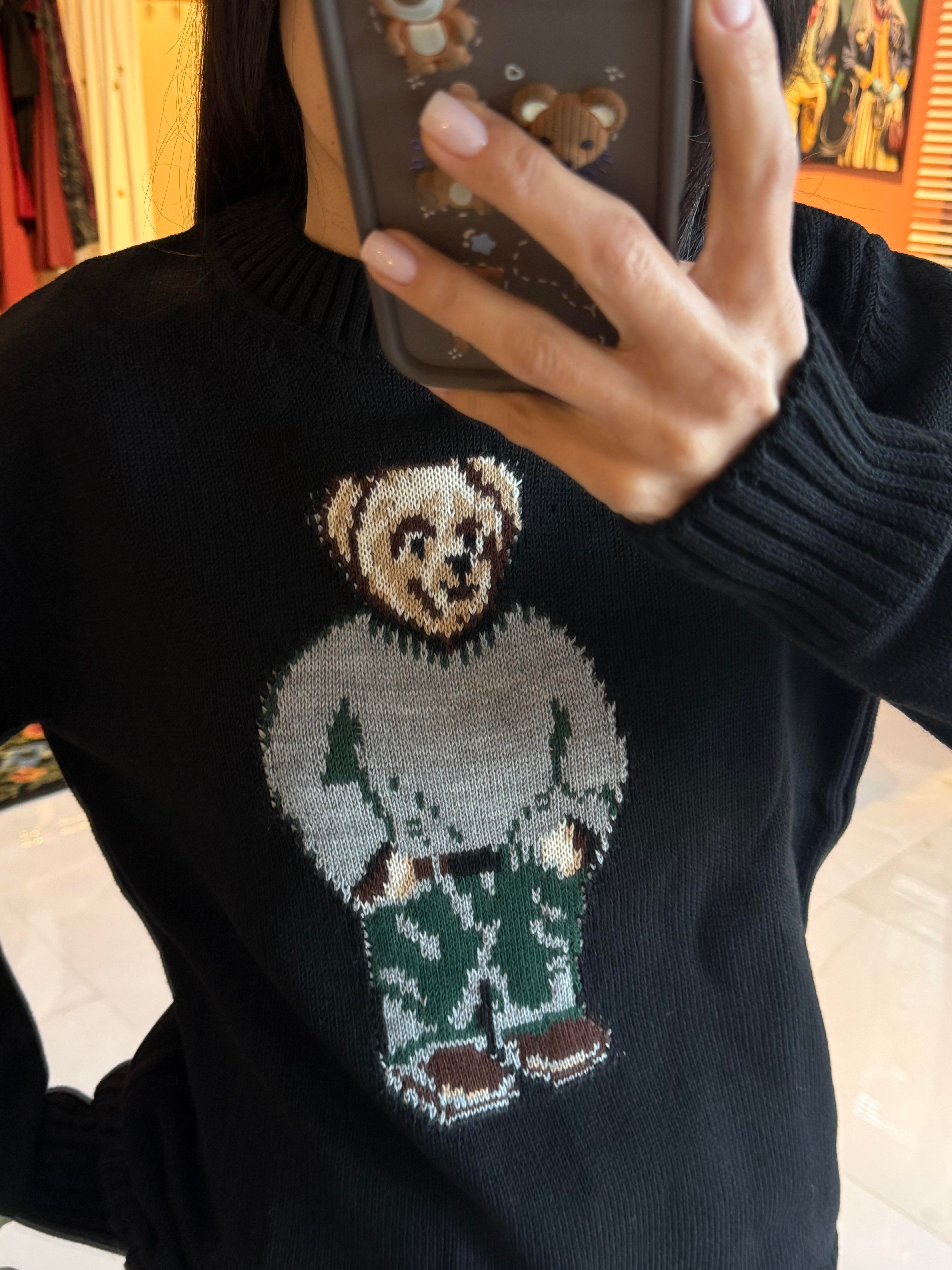 Teddy Bear Siyah Kazak