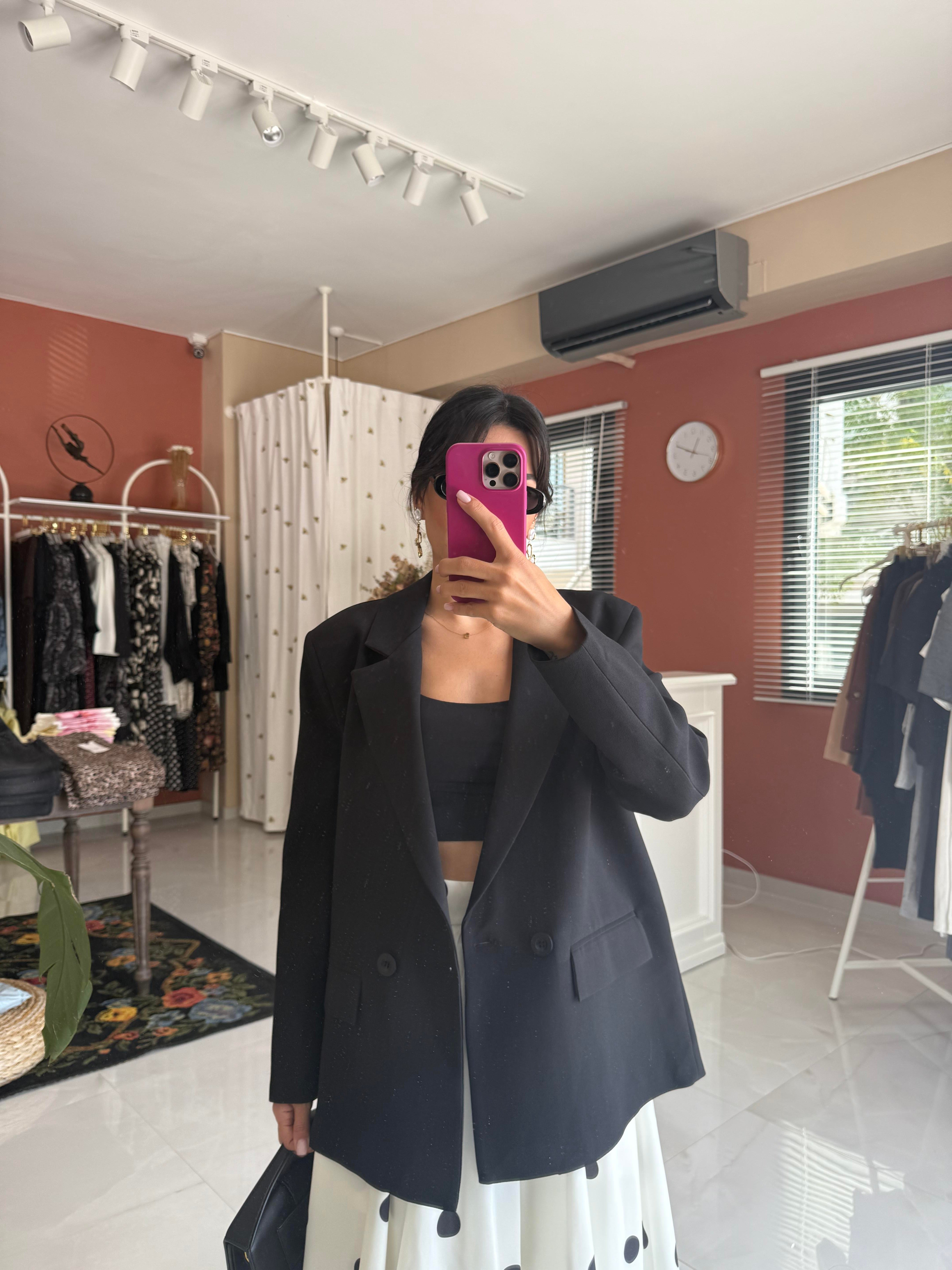 Tek Düğmeli Blazer Ceket