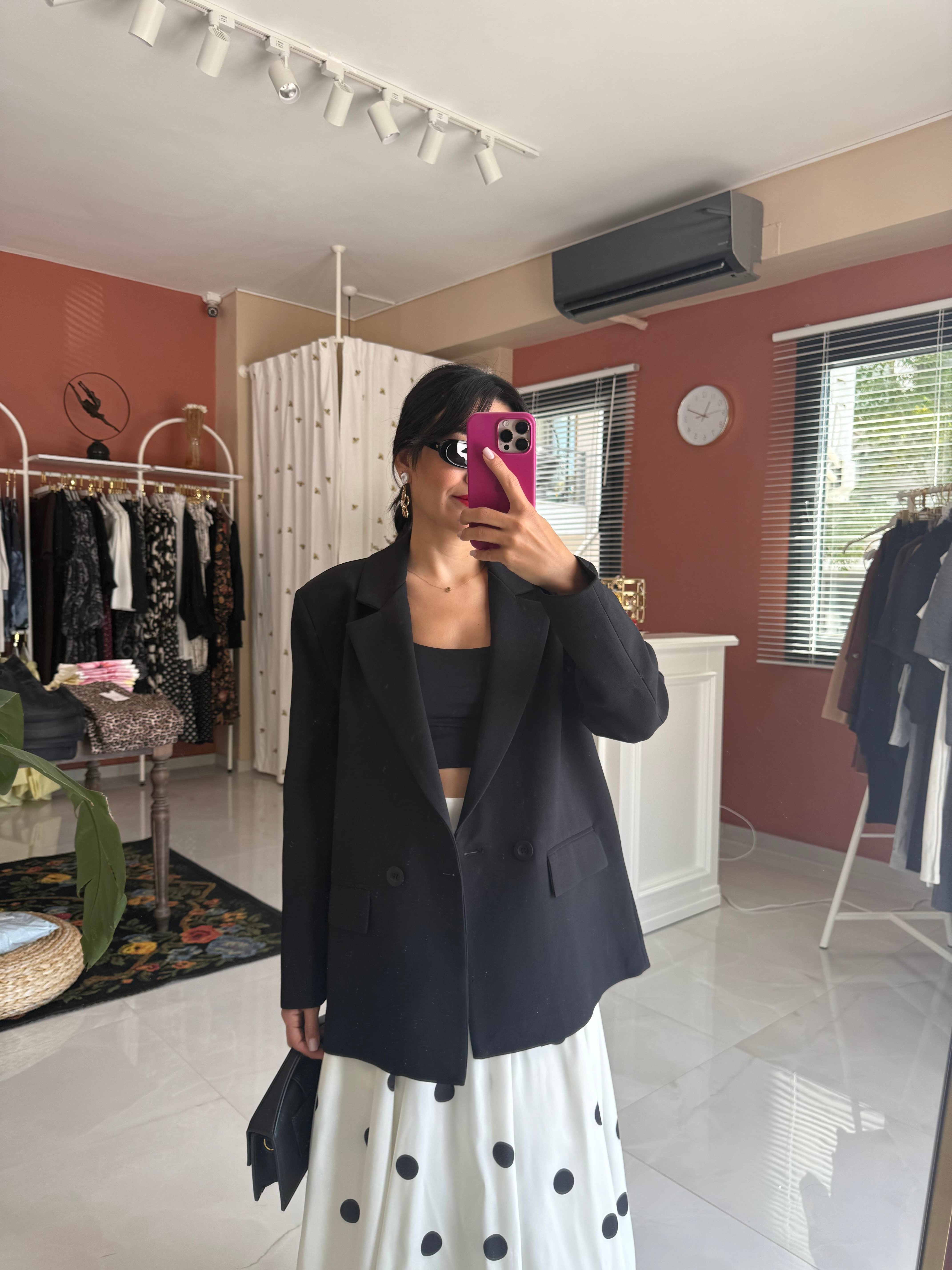 Tek Düğmeli Blazer Ceket