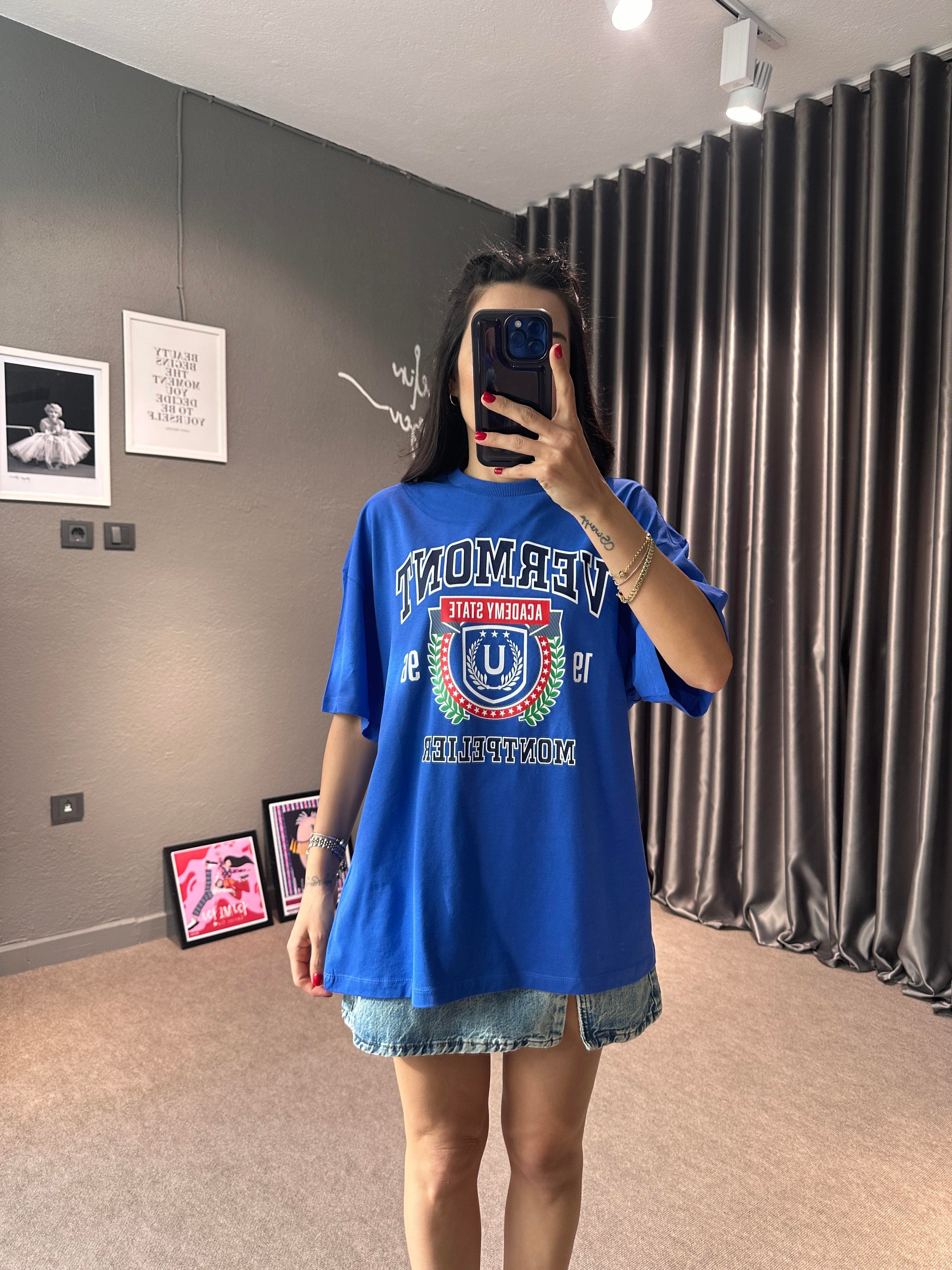 Vermont Mavi Basic T-shirt