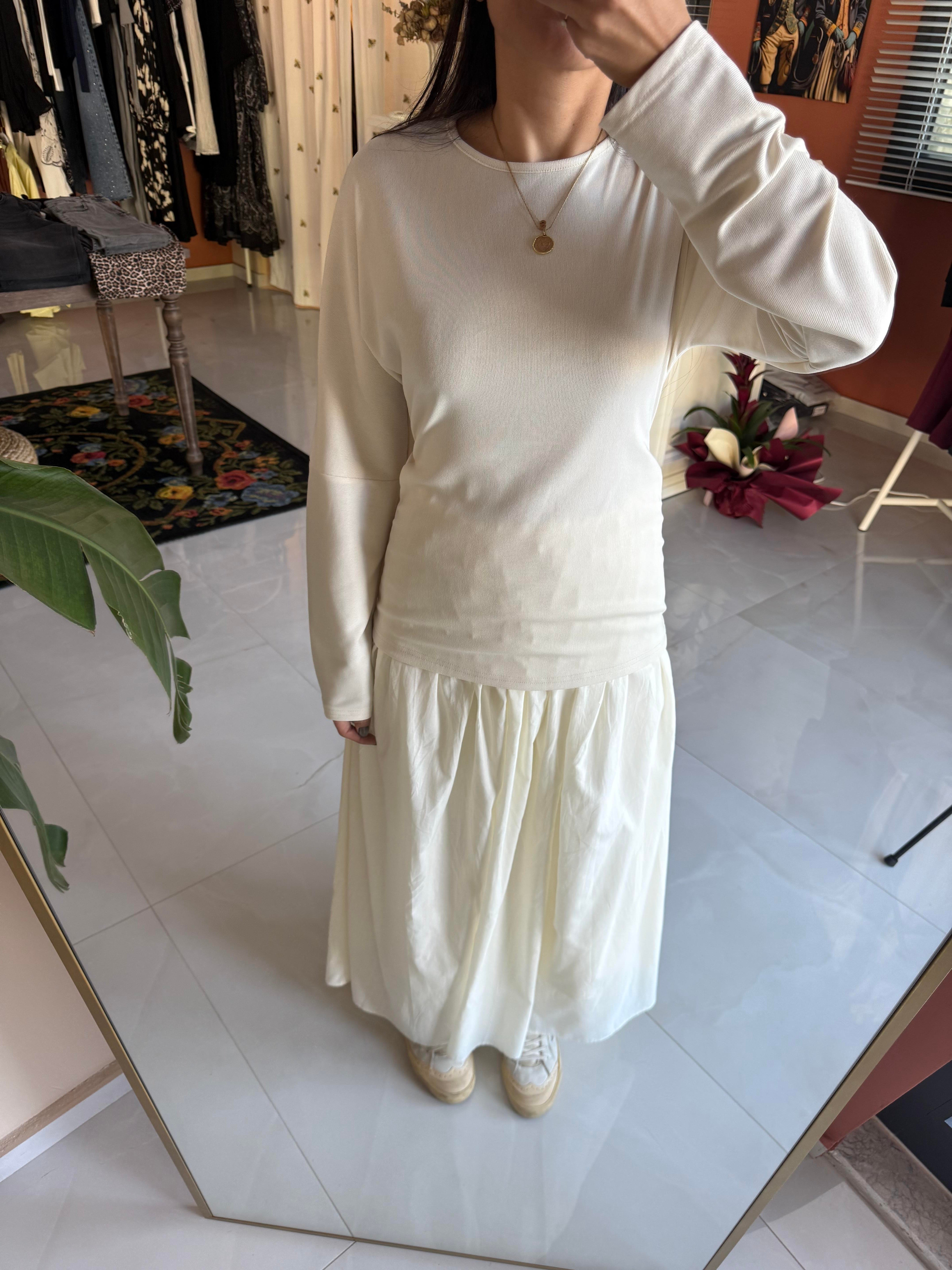 Volara Örme Elbise - Ekru