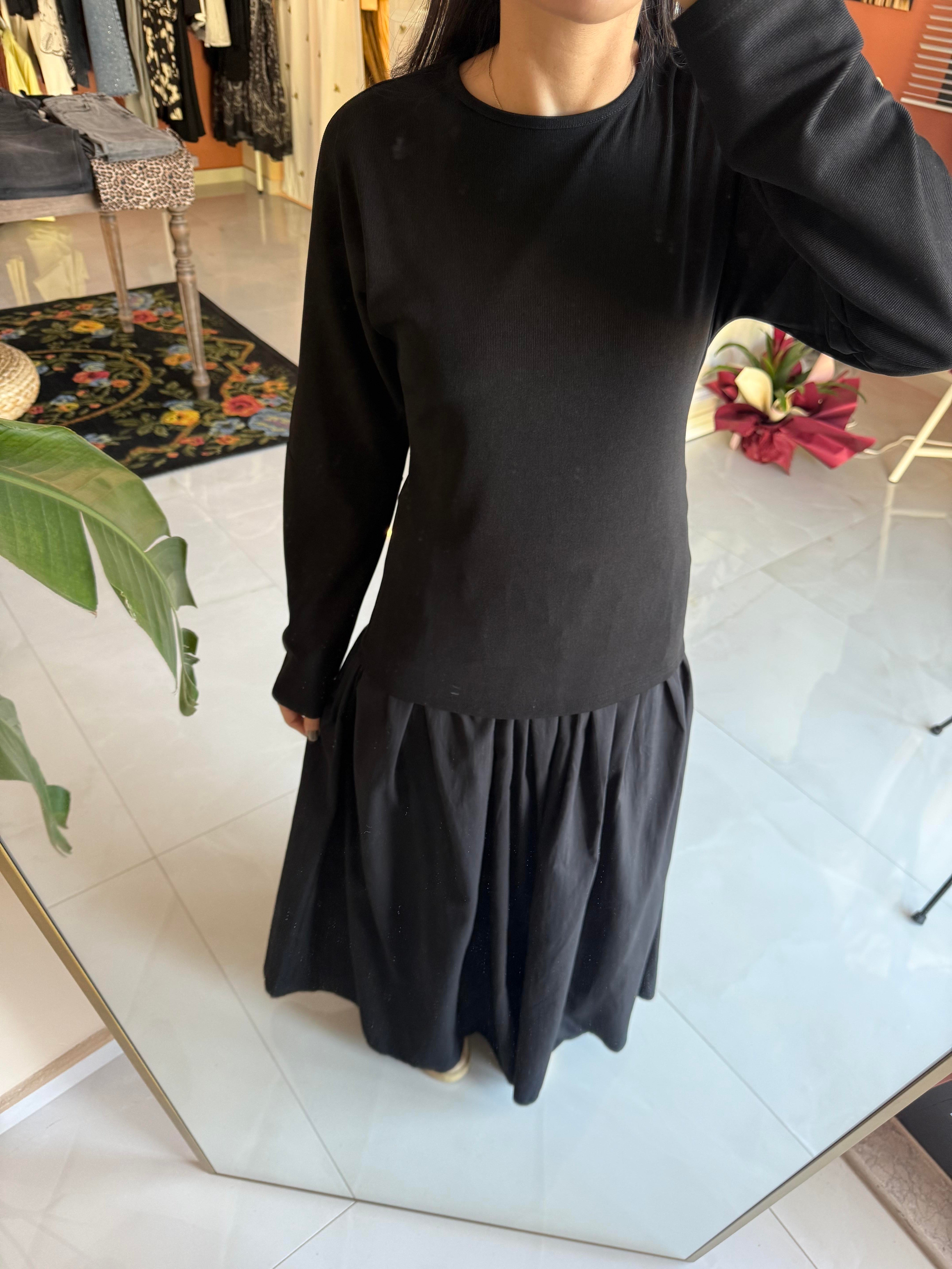 Volara Örme Elbise - Siyah