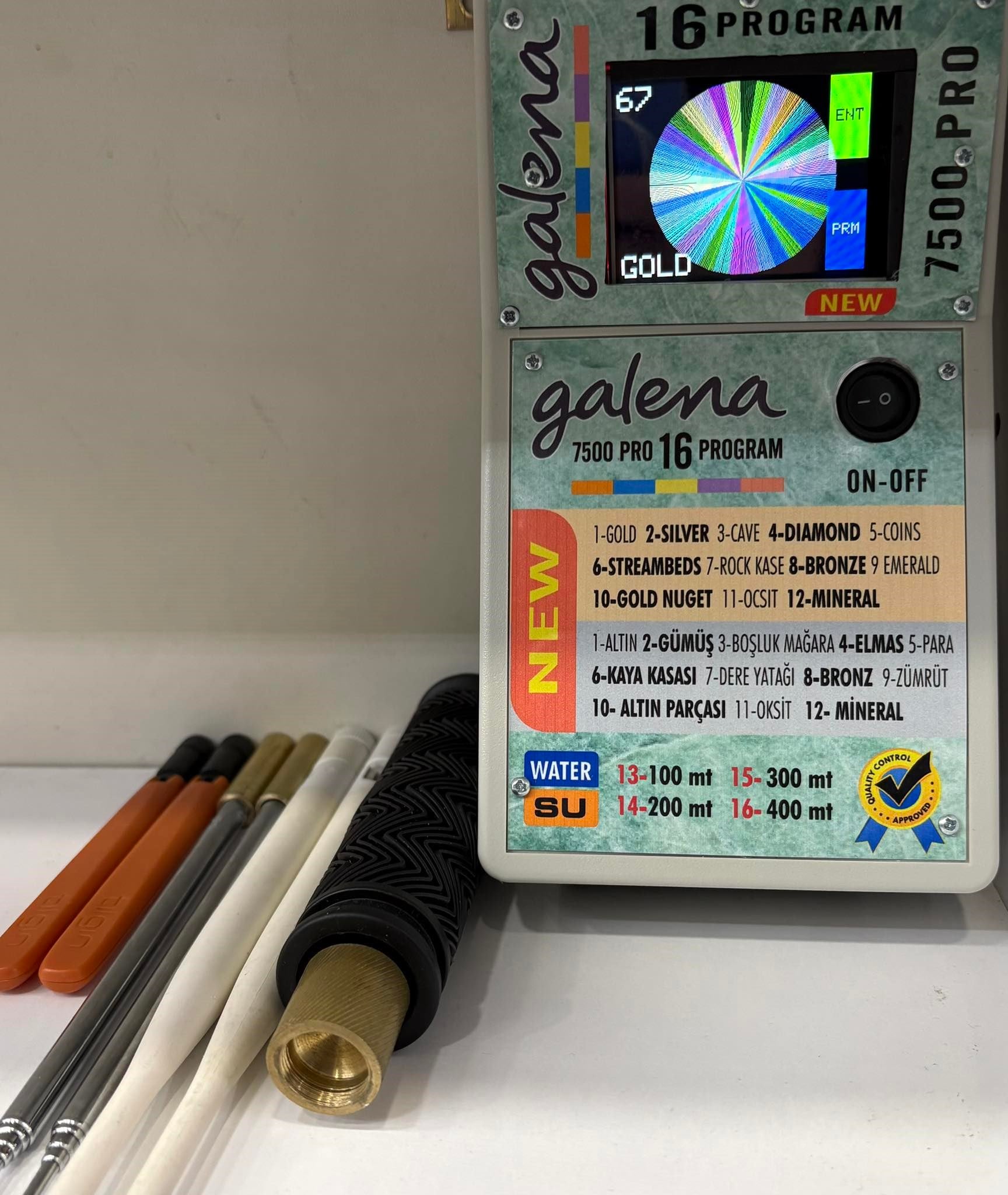 Galena 7500 pro plus altın bulma dedektörü