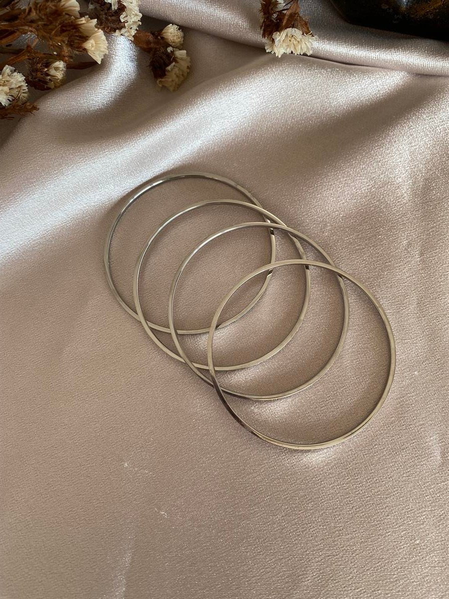 Ajda bilezik gümüş renk 