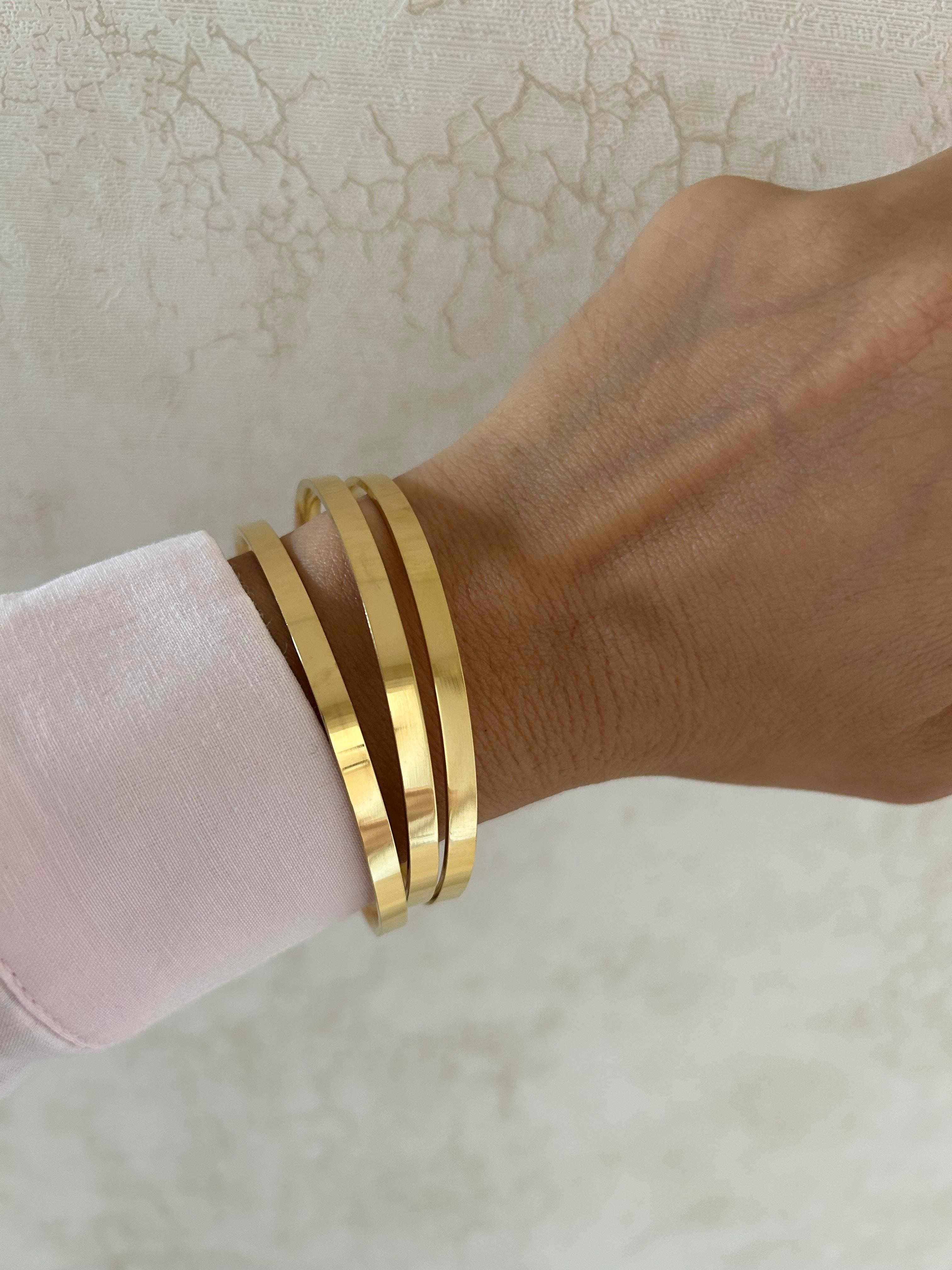 Ajda kalın model bilezik orta boy 