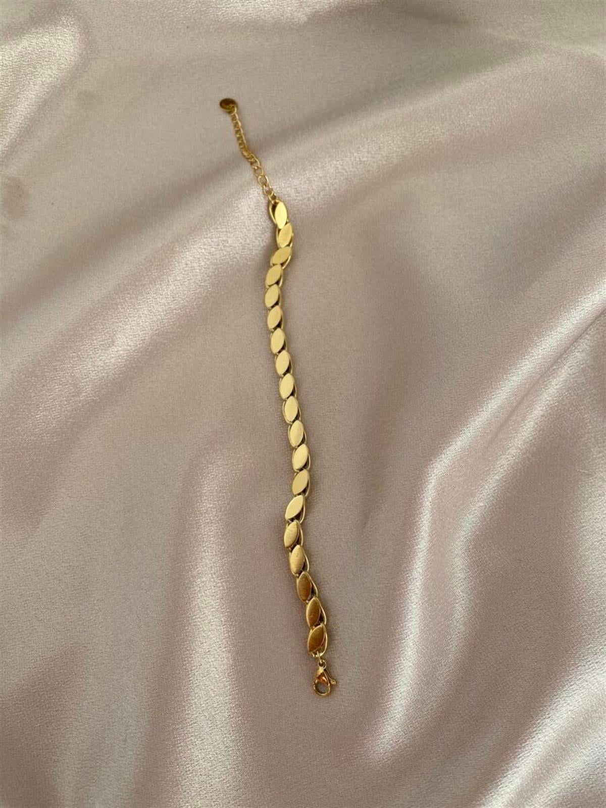 Arpa model çelik bileklik