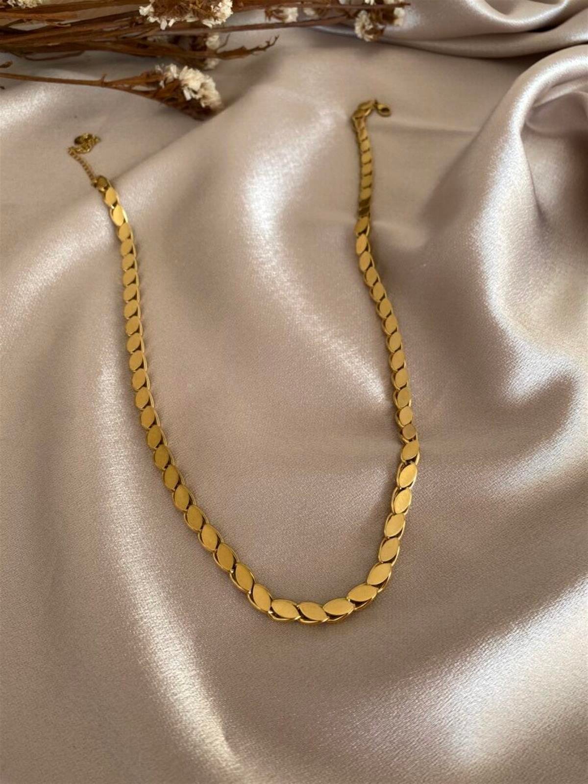 Arpa model çelik kolye