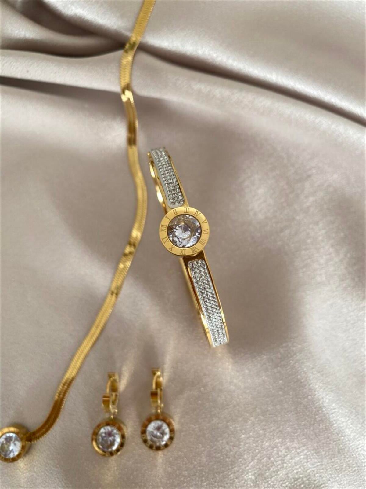 Blvgari taşlı kelepçe