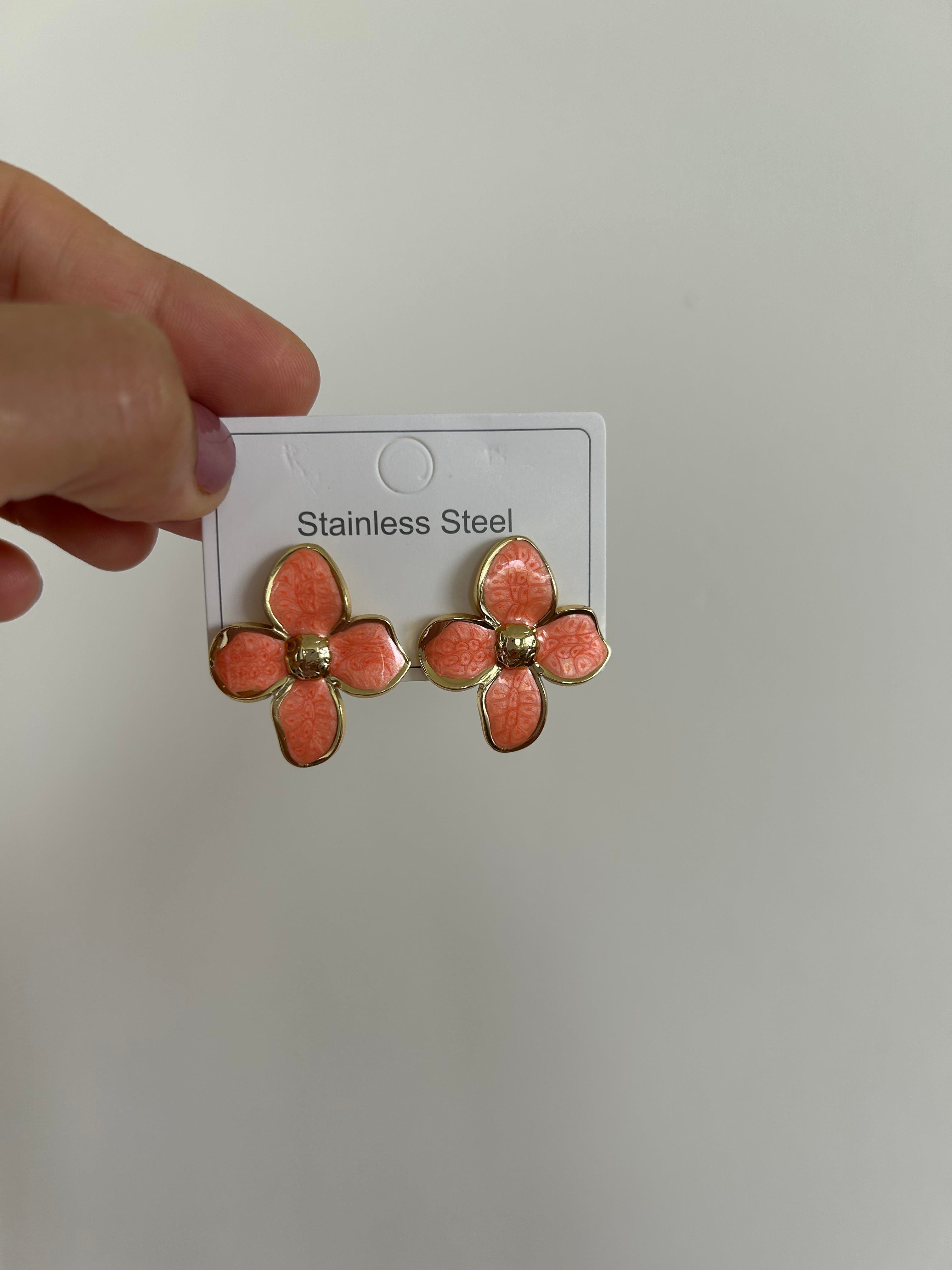 Çiçek model Çelik turuncu