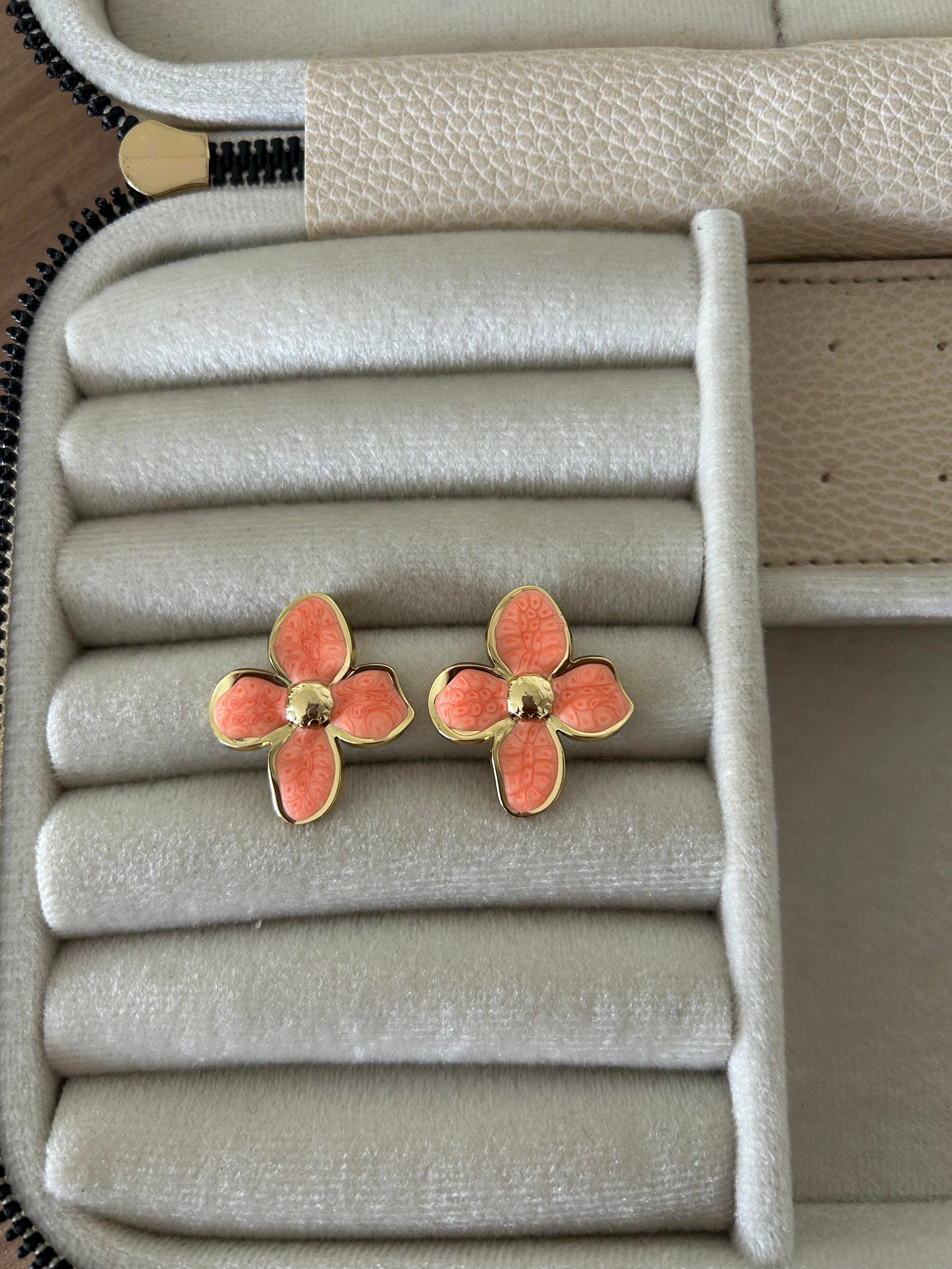 Çiçek model Çelik turuncu