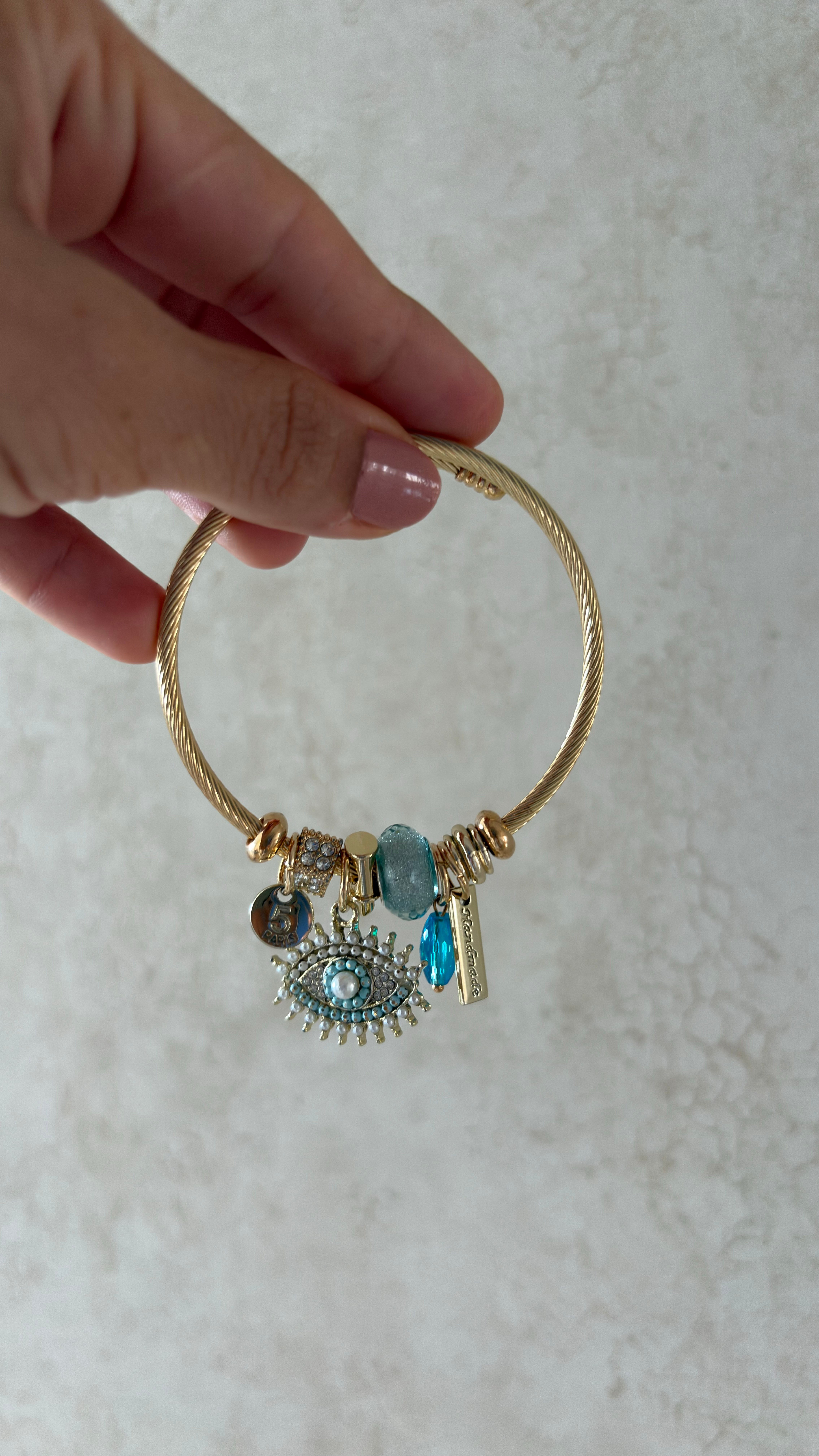 Göz model gold çelik Pandora 