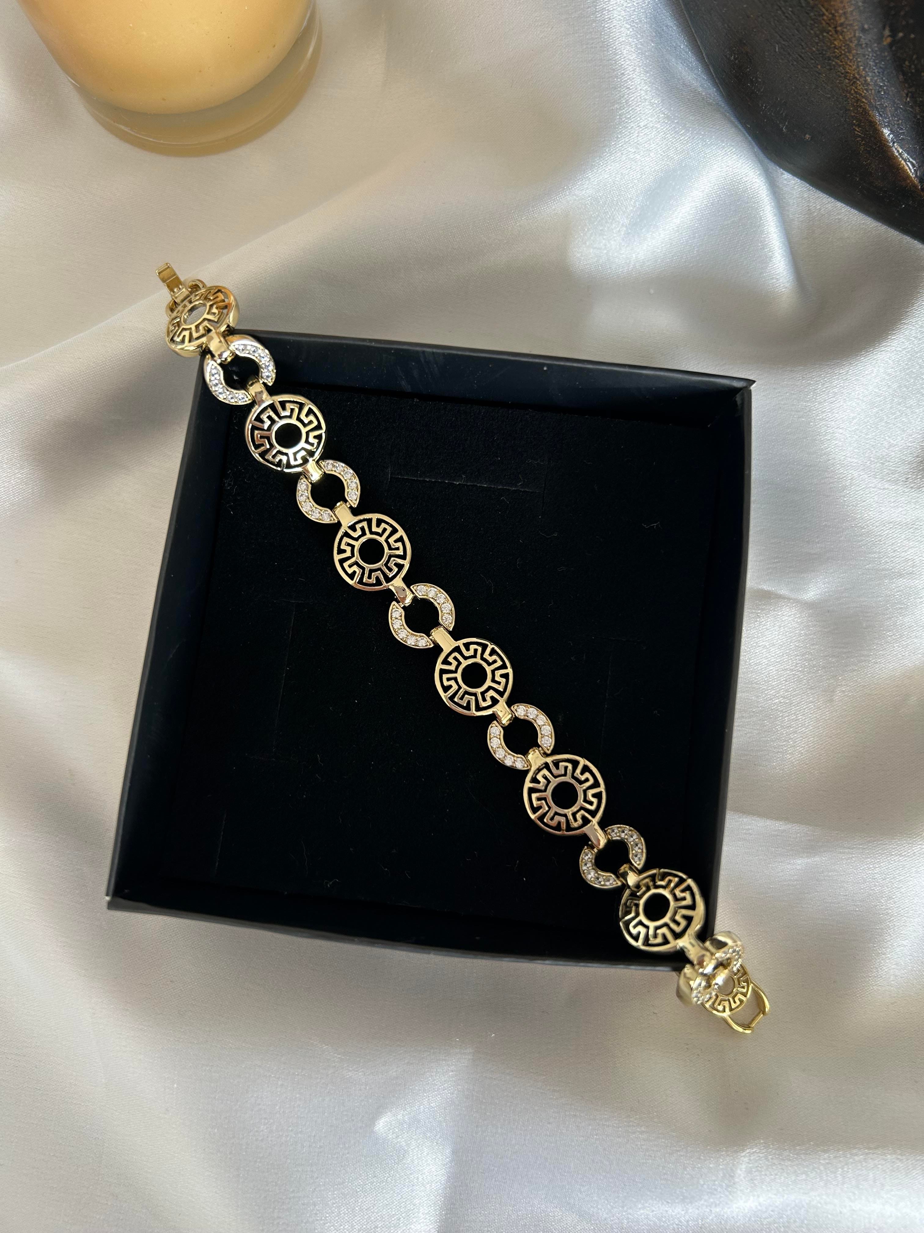 Halka model taşlı 14K künye 