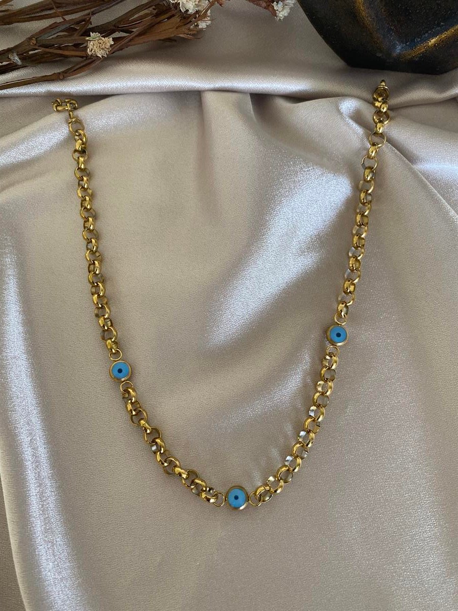 Nazar doç model kolye 